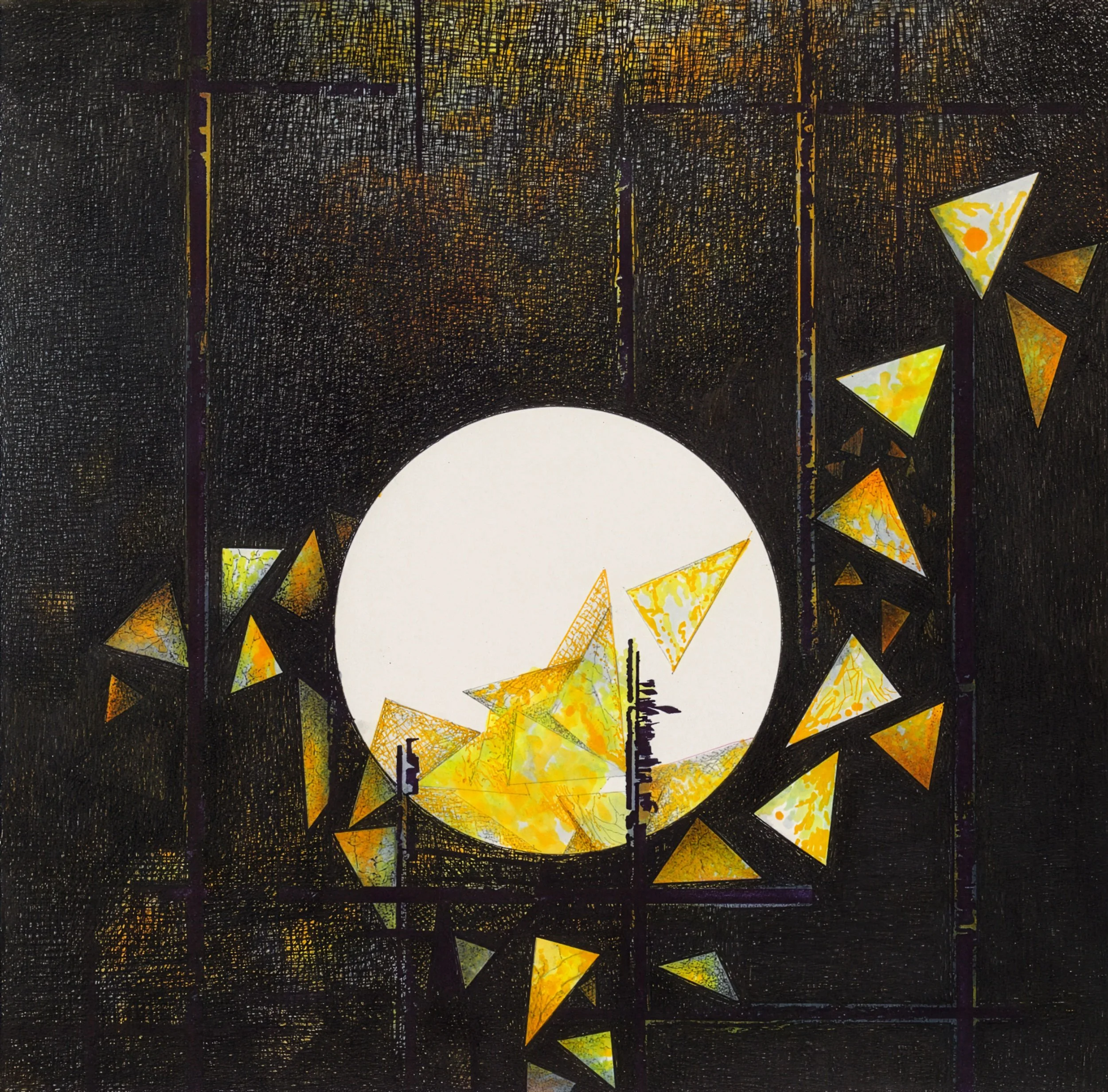  Untitled (from La Chimera del Oro)  
11.875 x 12.125 inches (artwork) 
19.875 x 19.75 inches (framed) 
Ink on paper 
2026 [sold]