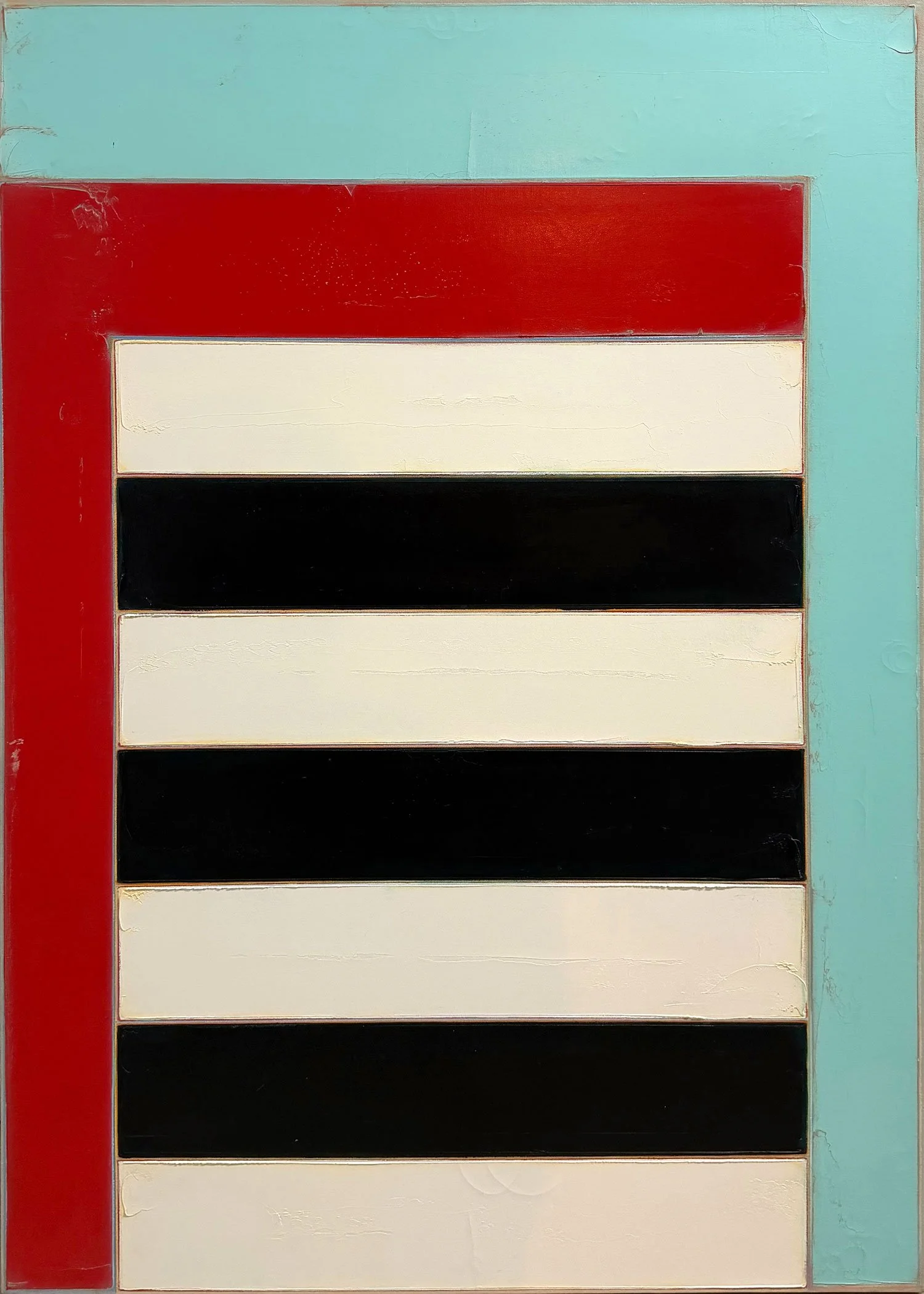  Striped Painting (992)  
48 x 34 inches 
Oil on canvas 
c. 1994