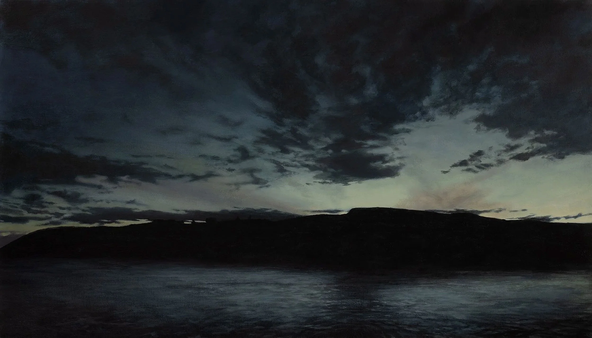  Manana, twilight  
32 x 56 inches  
Acrylic on linen  
2023