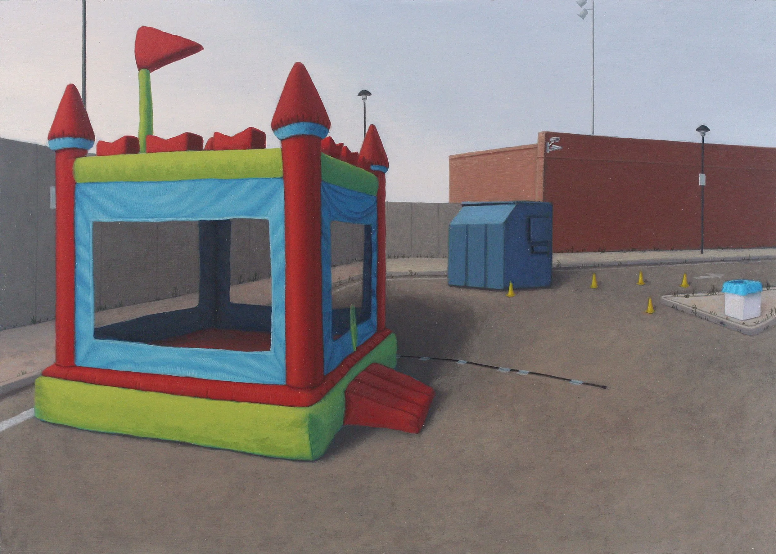 Moon Bounce  
7.25 x 10 inches 
Oil on MDF 
2012