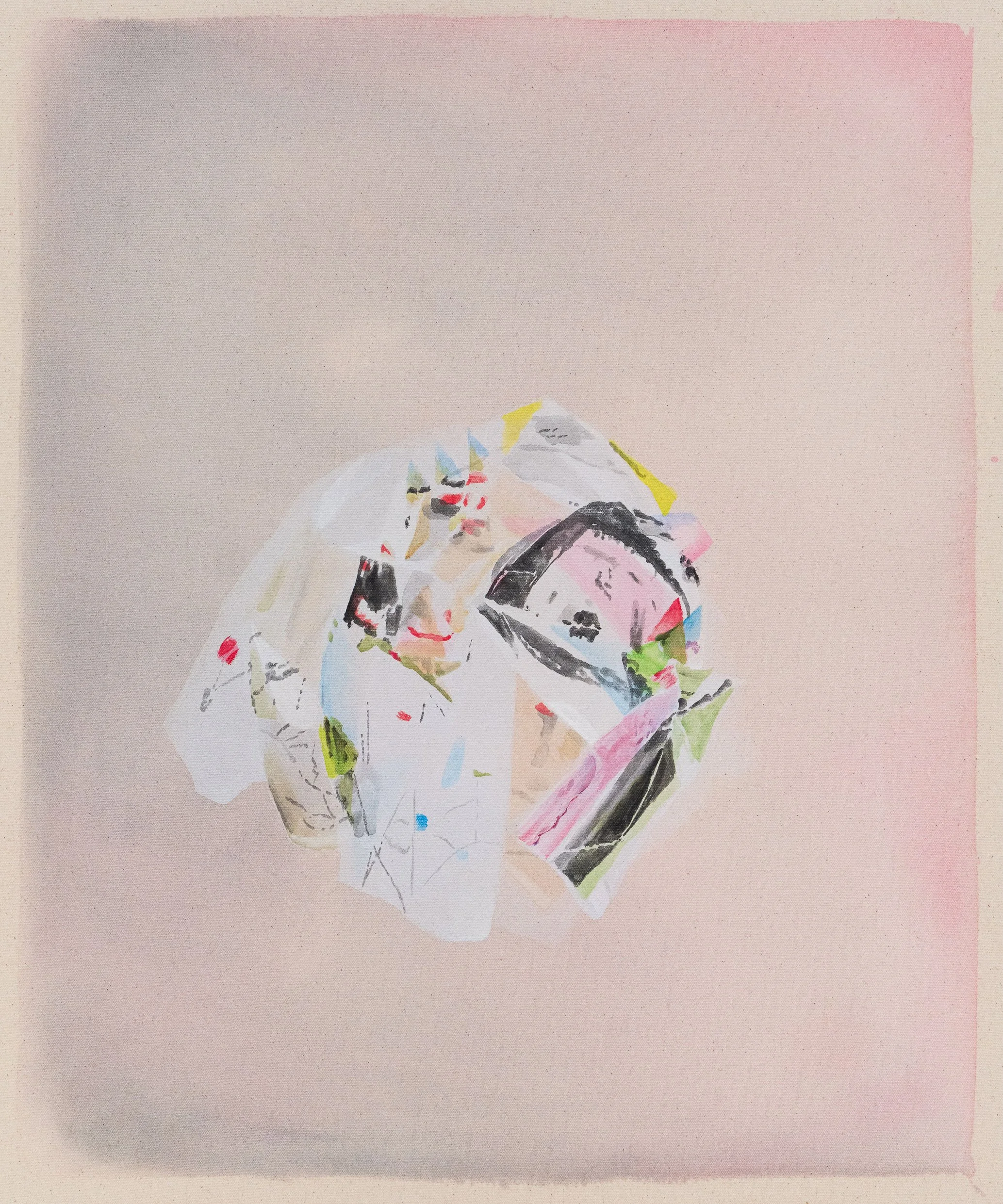  lost in space  
27.25 x 22.75 inches 
Acrylic and vinyl paint on canvas 
2026