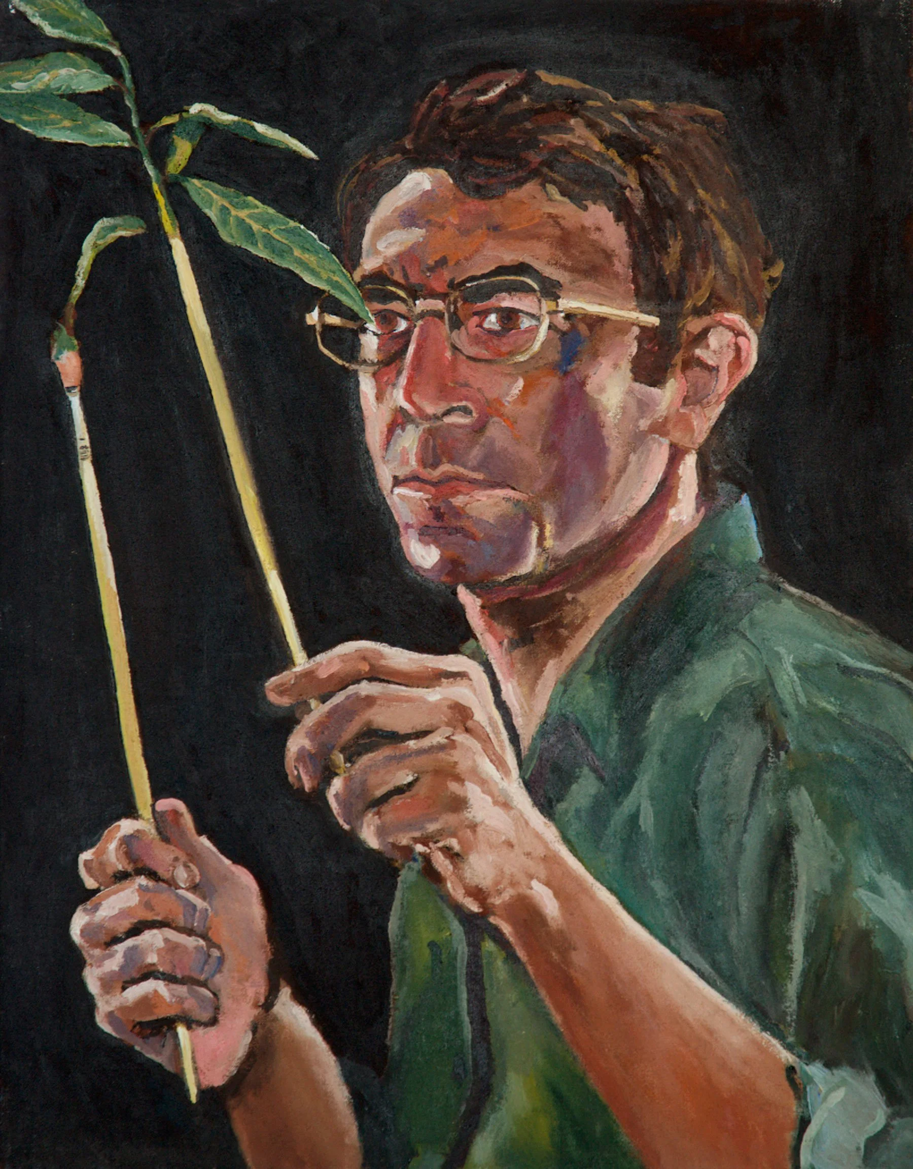  Self-Portrait  
26 x 20 inches 
Oil on linen 
1973