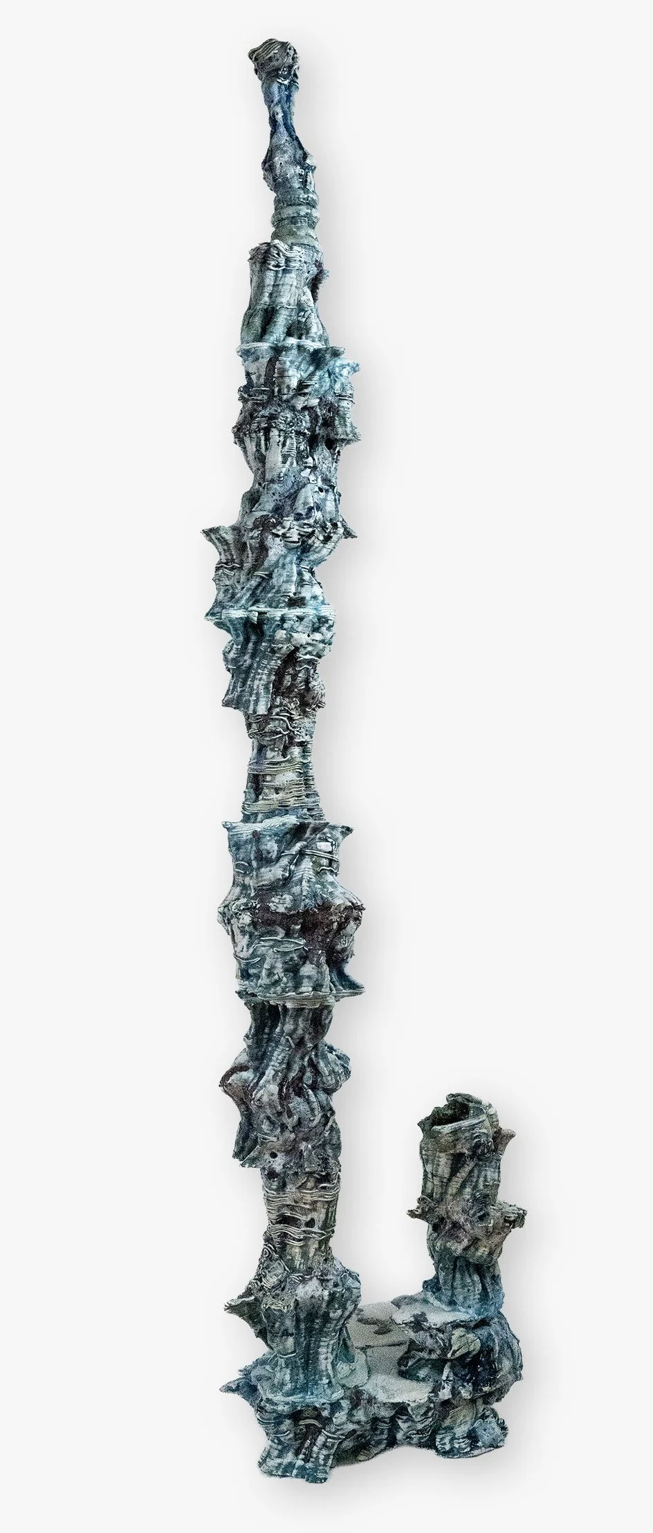 Jackie Brown 
 Terraform Series V  
71 x 16 x 13 inches 
3D printed ceramic 
2024