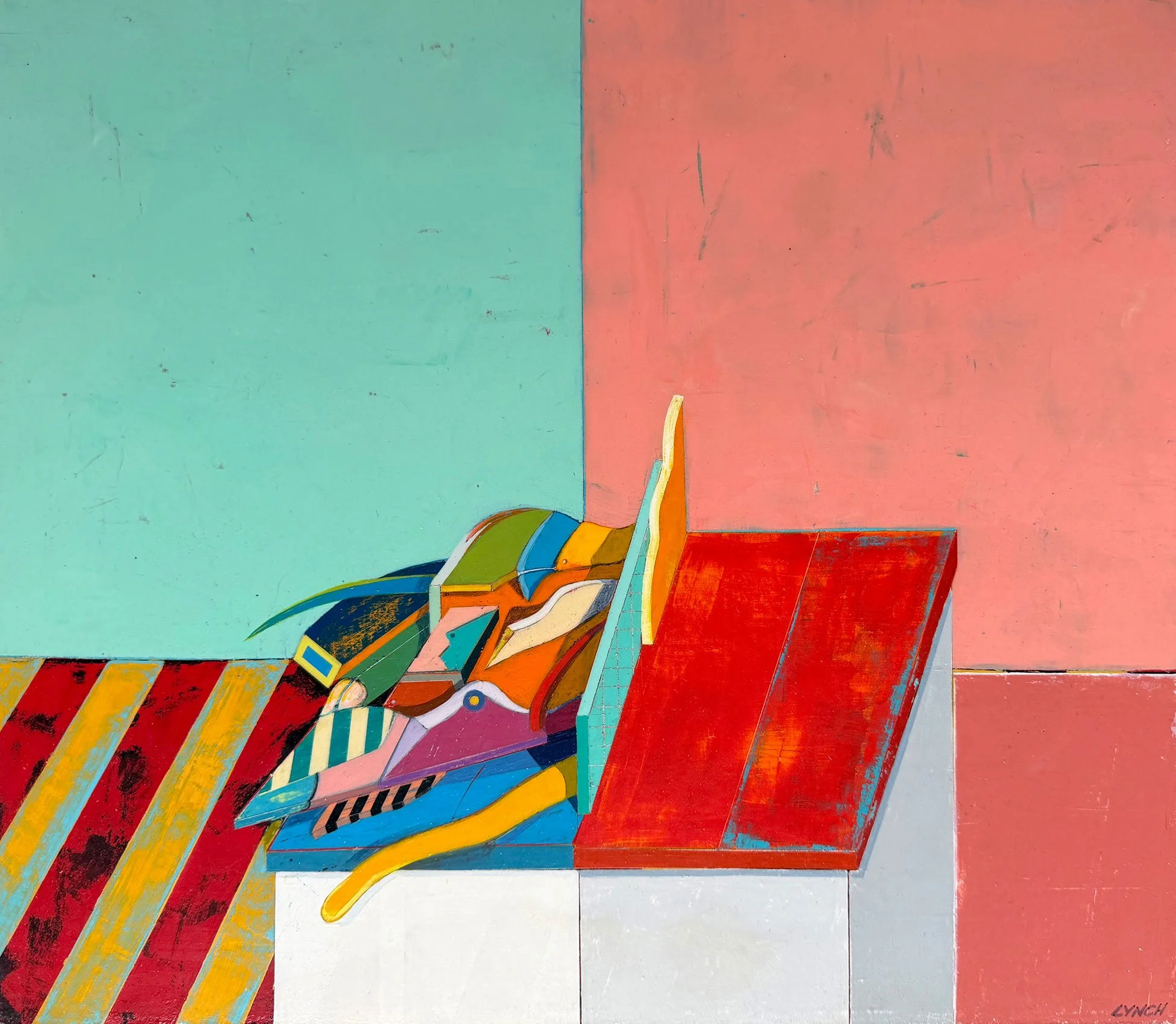  Untitled  
13 x 15 inches 
Acrylic on panel 
1988