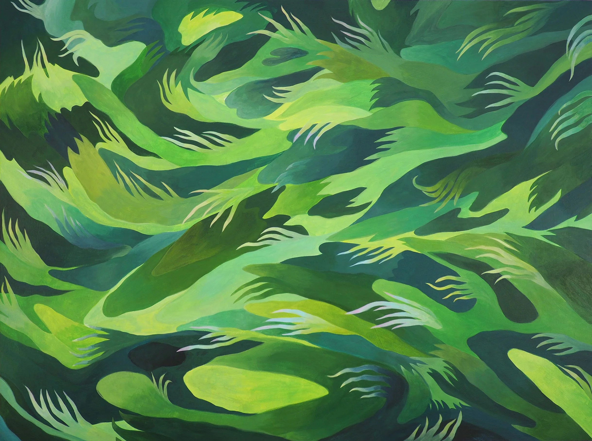  Asphodel Grass  
18 x 24 inches 
Acrylic on wood 
2026