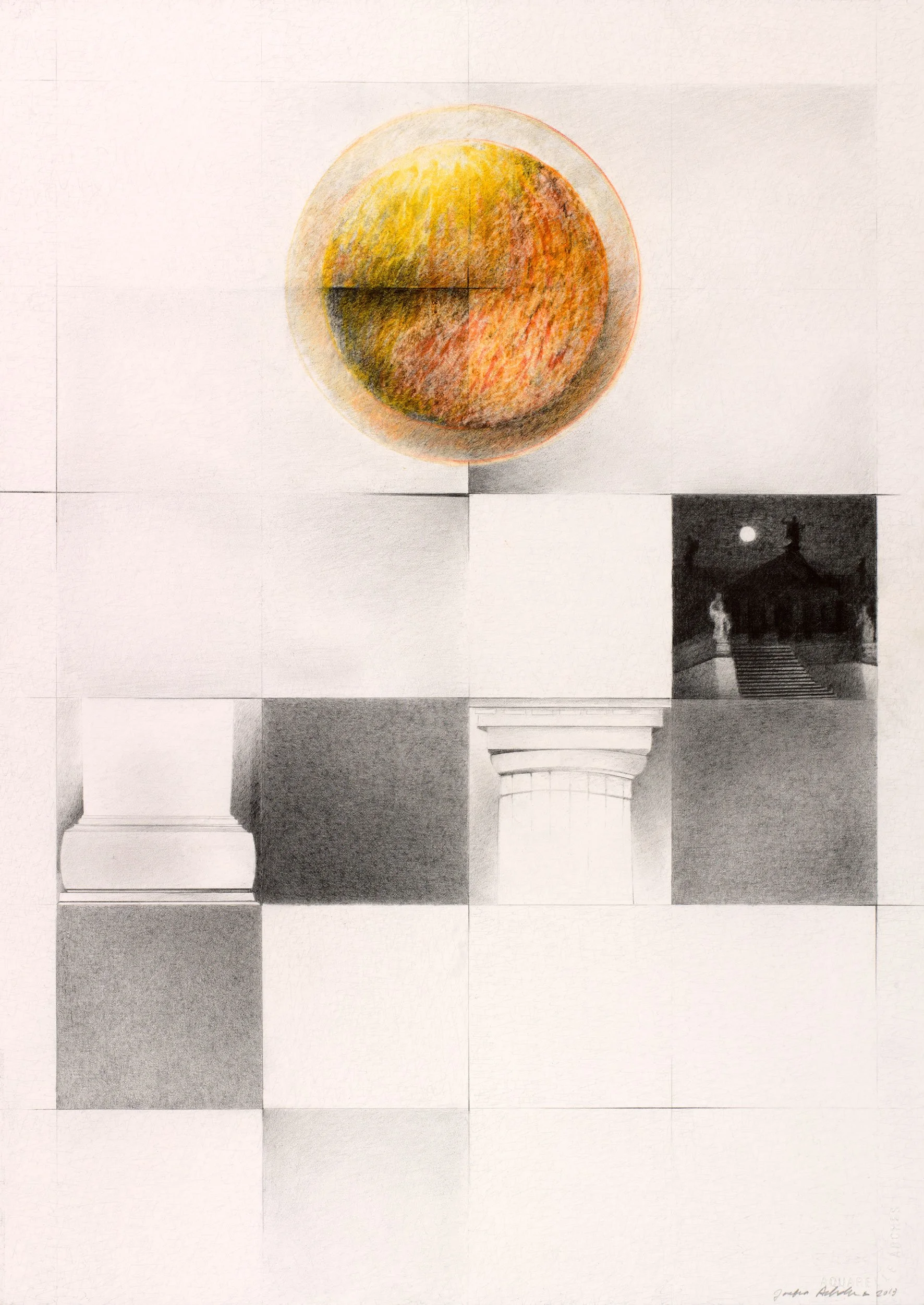  Untitled (from the series Voyage)  
23.5 x 16.5 inches 
Graphite and colored pencil on paper 
2013