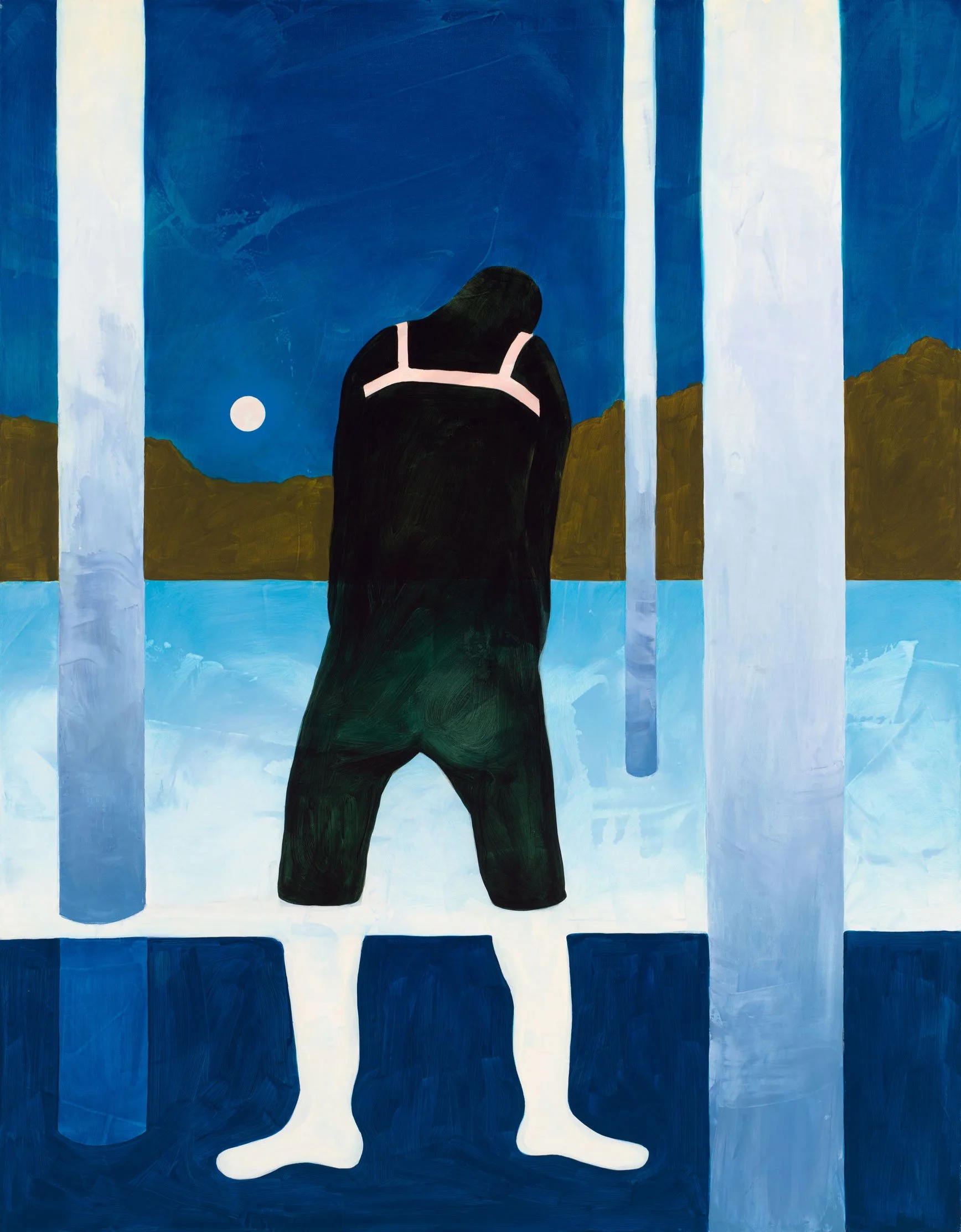  Wader with Harness  
35.5 x 27.5 inches 
Oil on linen 
2024 [oil paintings]