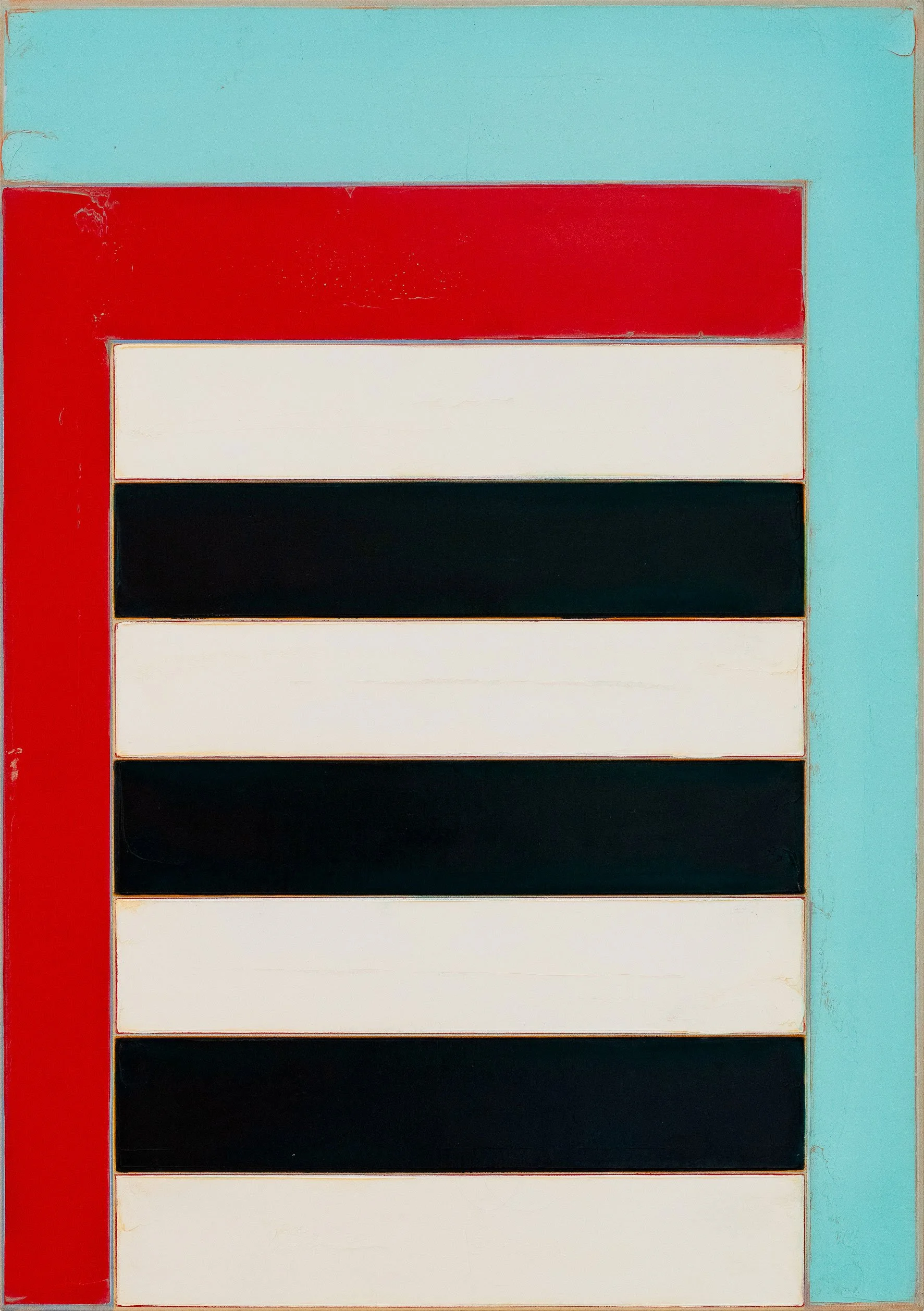  Striped Painting (992)  
48 x 34 inches 
Oil on canvas 
c. 1994 [sold]