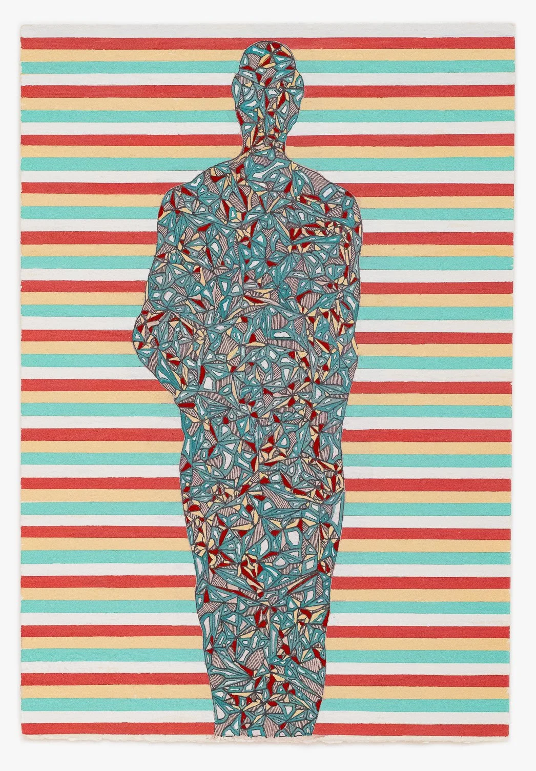  Division Man  
11 x 7.5 inches 
Gouache on paper 
2014