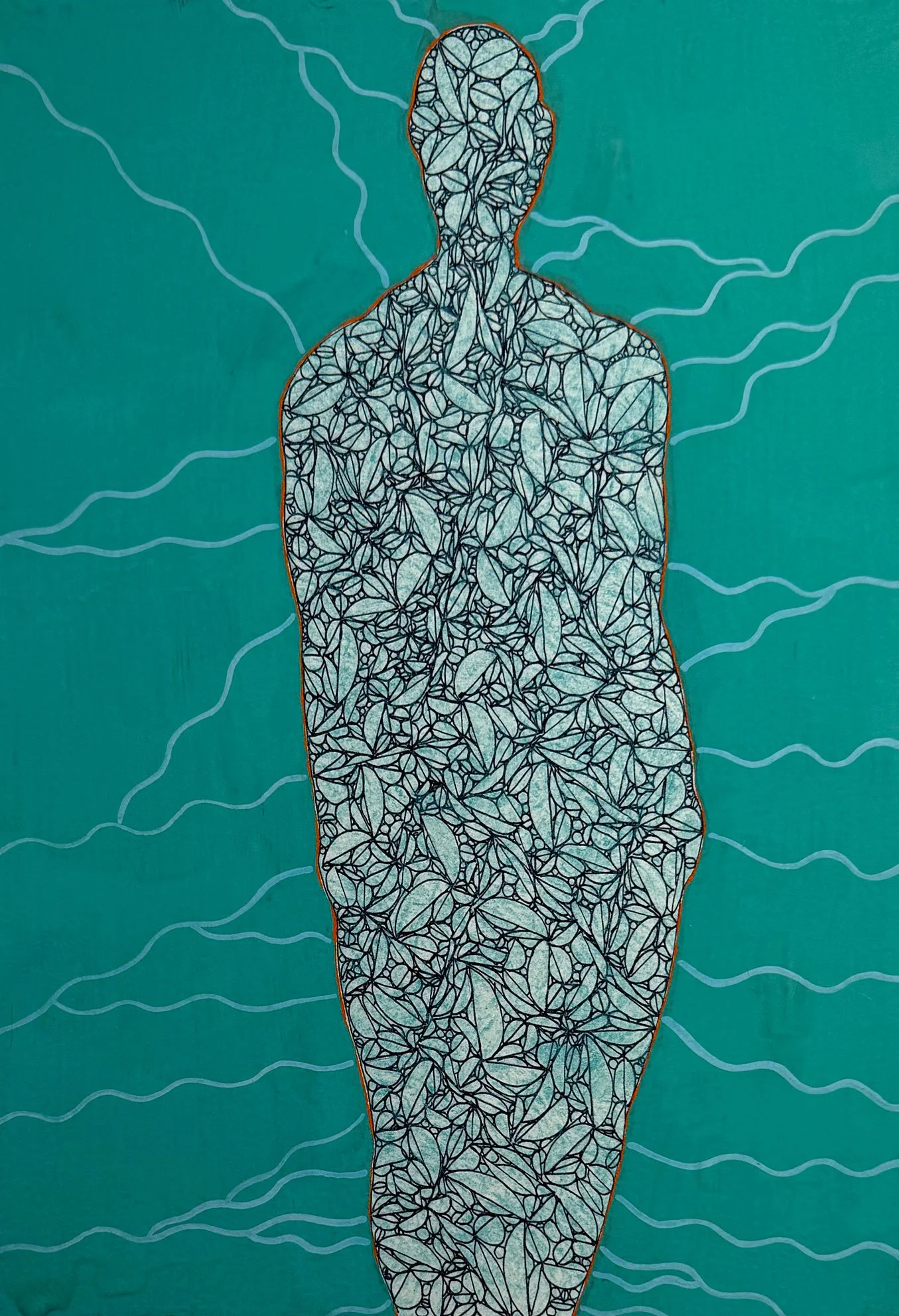  Division Man  
11 x 7.5 inches 
Gouache on paper 
2015