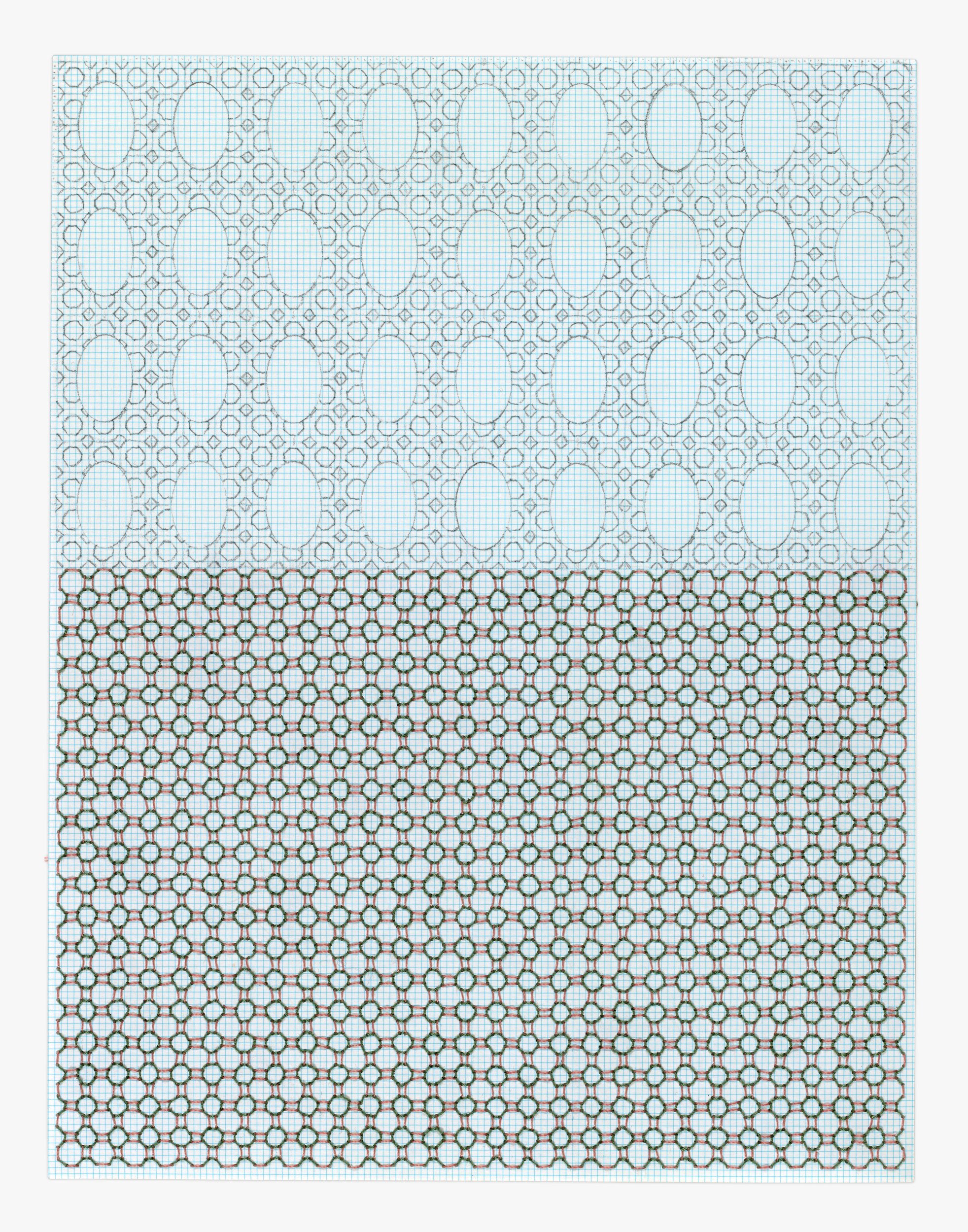  Homestead 8  
7 x 5.5 inches 
Thread and graphite on graph paper 
2024 [stitchworks]