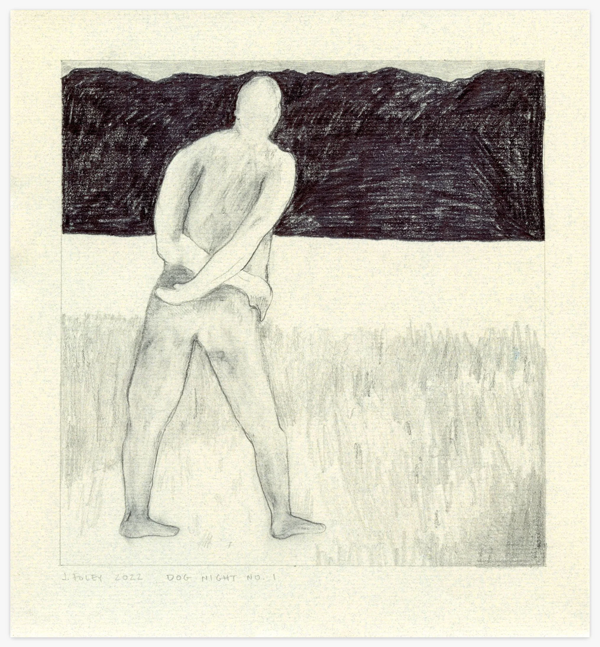  Dog Night (no. 1)  
9 x 8.5 inches 
Graphite on paper 
2022 [works on paper]