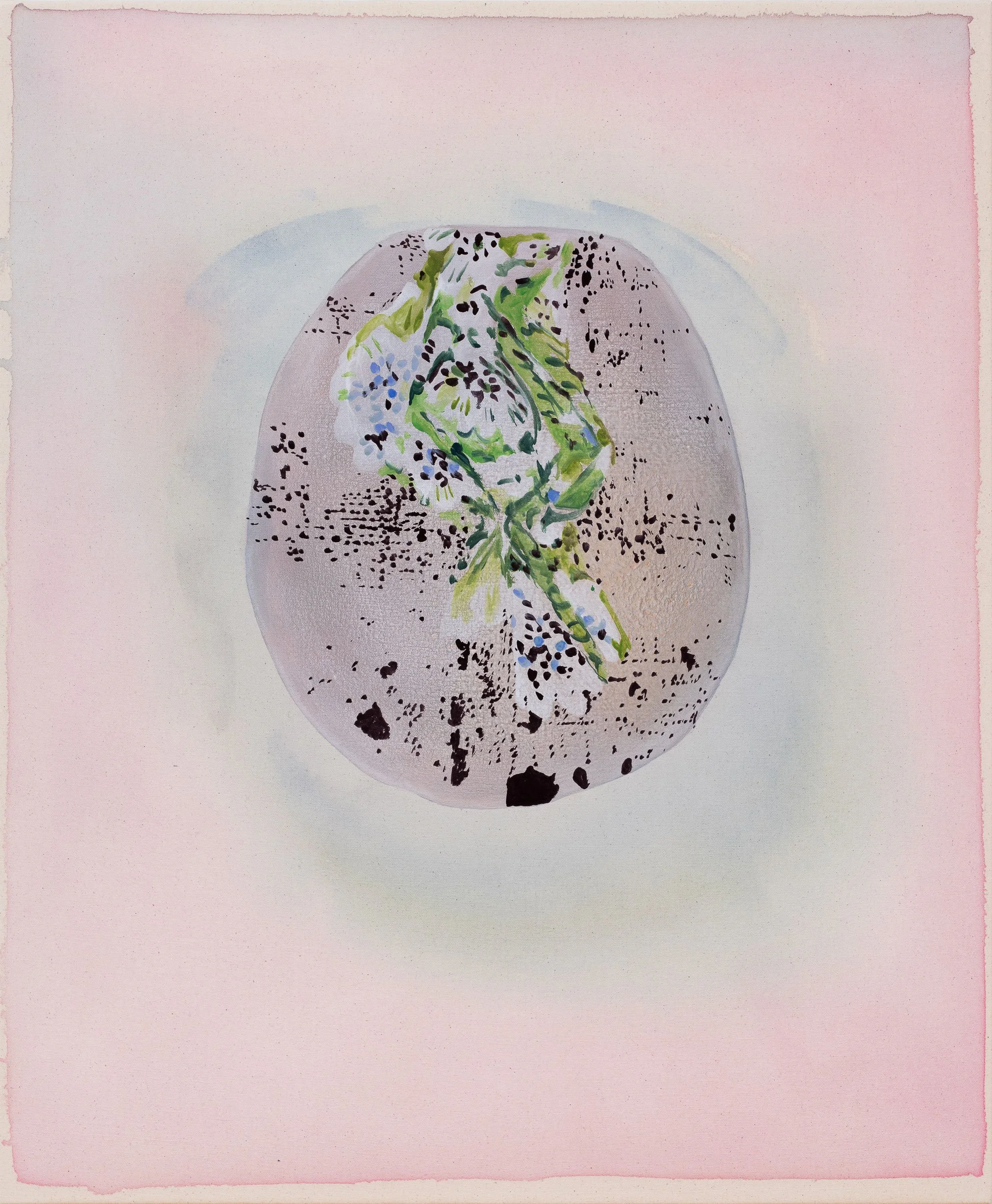  small offering  
34.25 x 28.25 inches 
Acrylic and vinyl paint on canvas 
2026