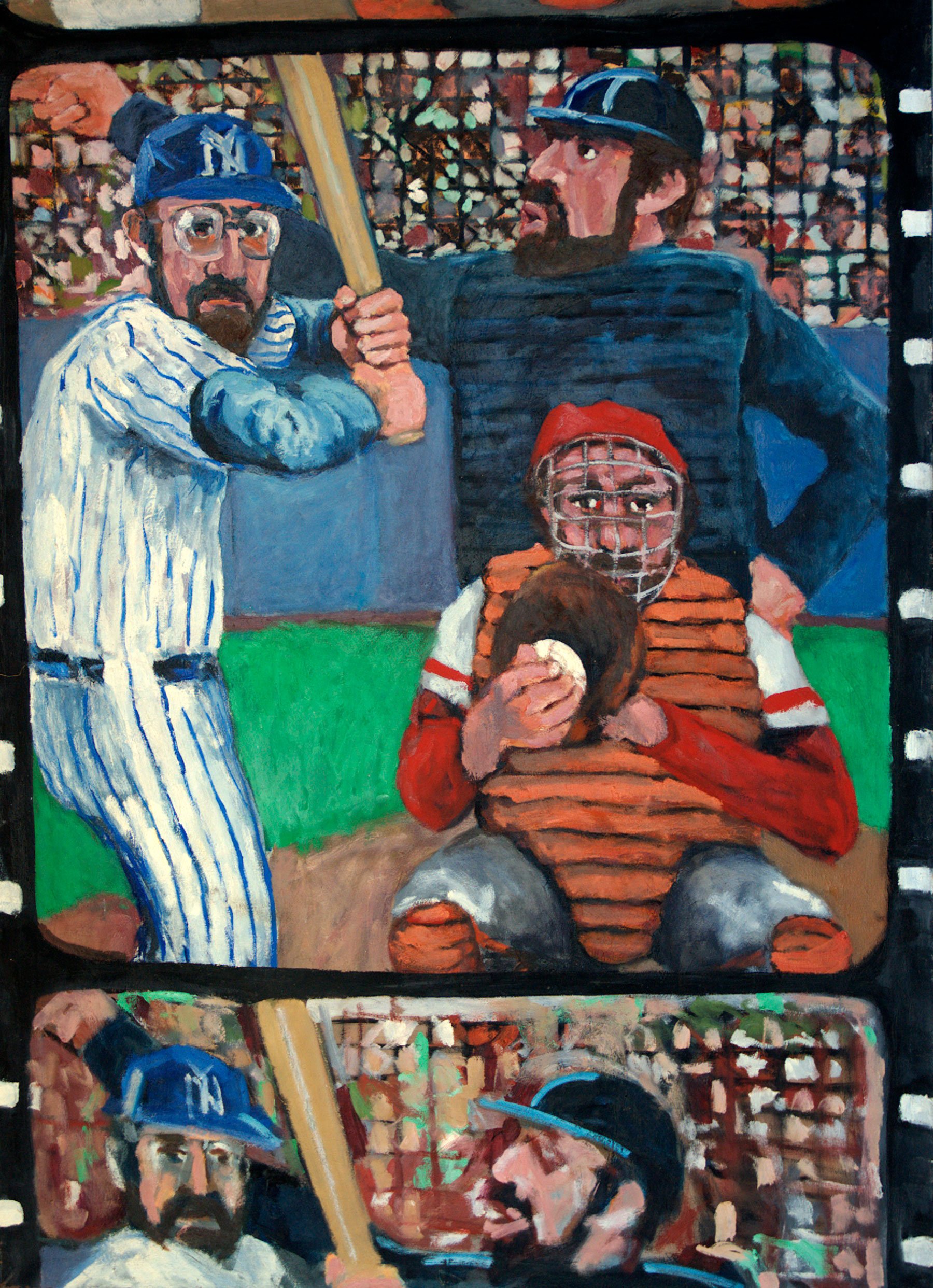  Self-Portrait (Film Strip Series)  
66 x 48 inches 
Oil on linen 
1980