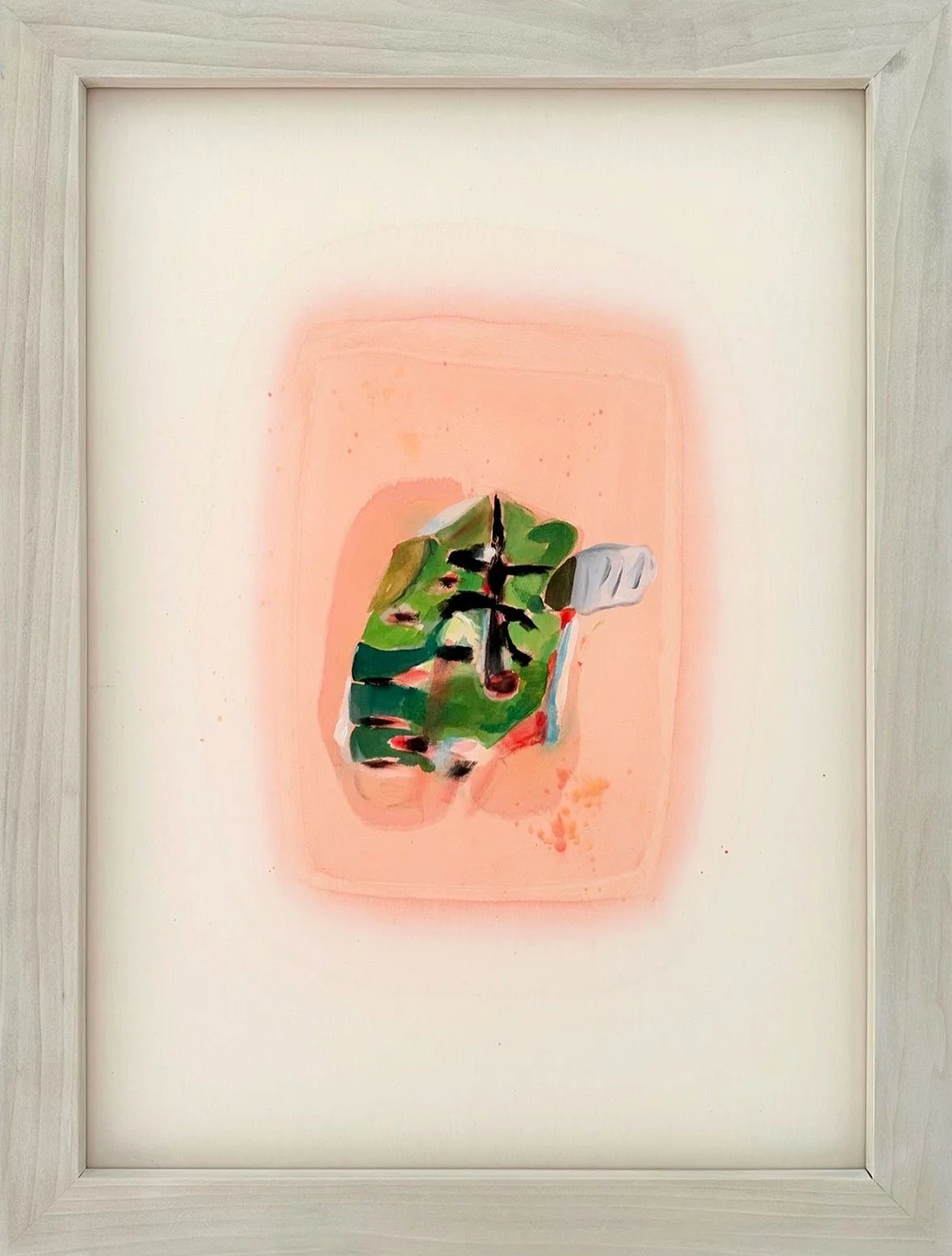  witness tree   
32.5 x 24.5 inches (framed)  
Acrylic and vinyl paint on cotton  
2023   