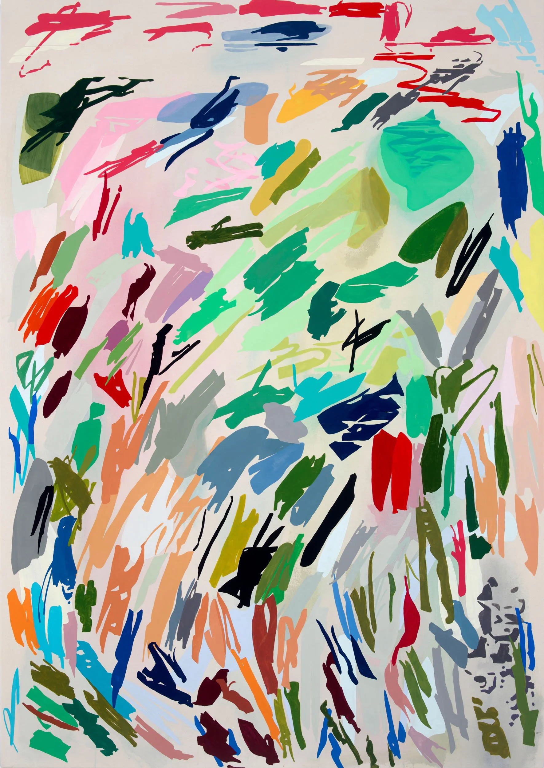  all your colors (55)   
61 x 43 inches  
Acrylic and vinyl paint on canvas  
2022   