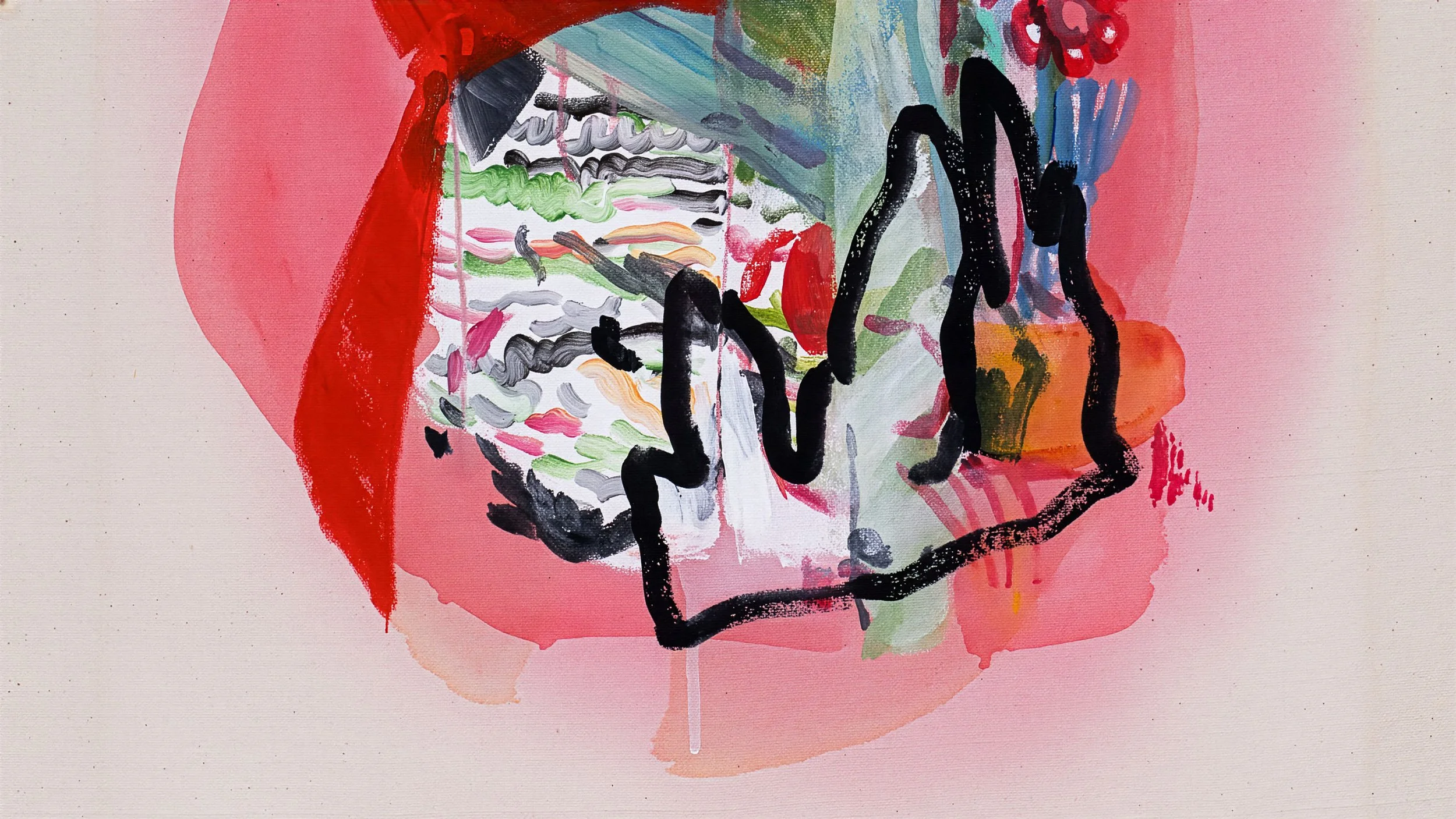 Detail of abstract painting