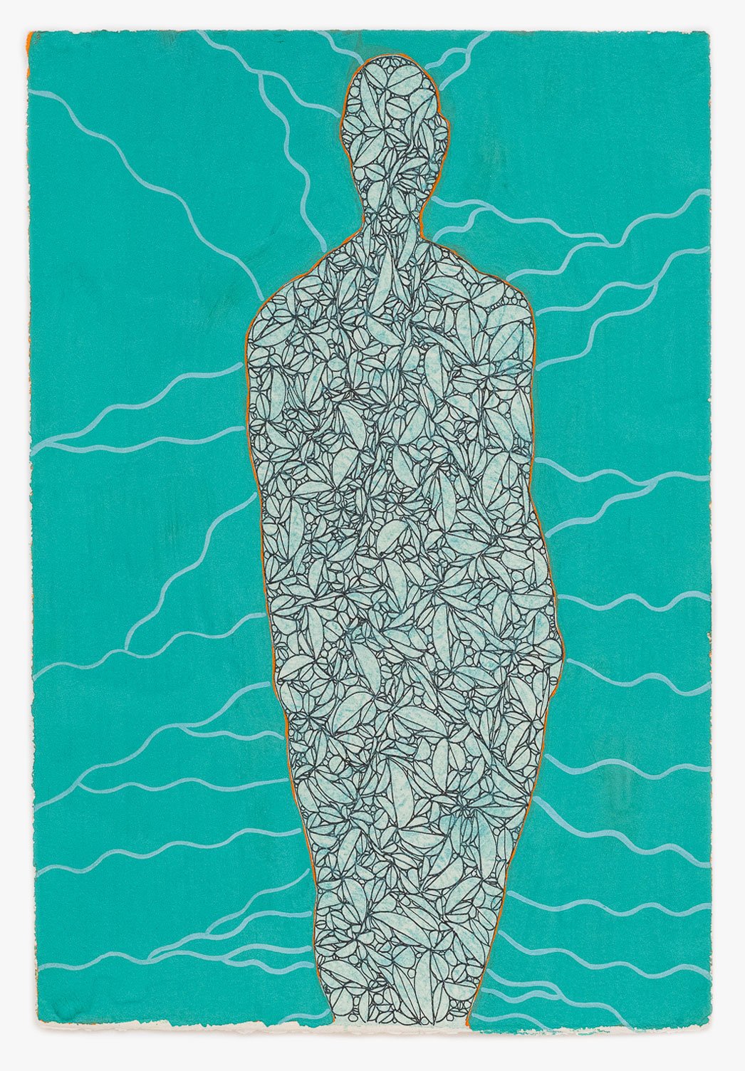  Divided Man  
11 x 7.5 inches 
Gouache on paper 
2015 [sold]
