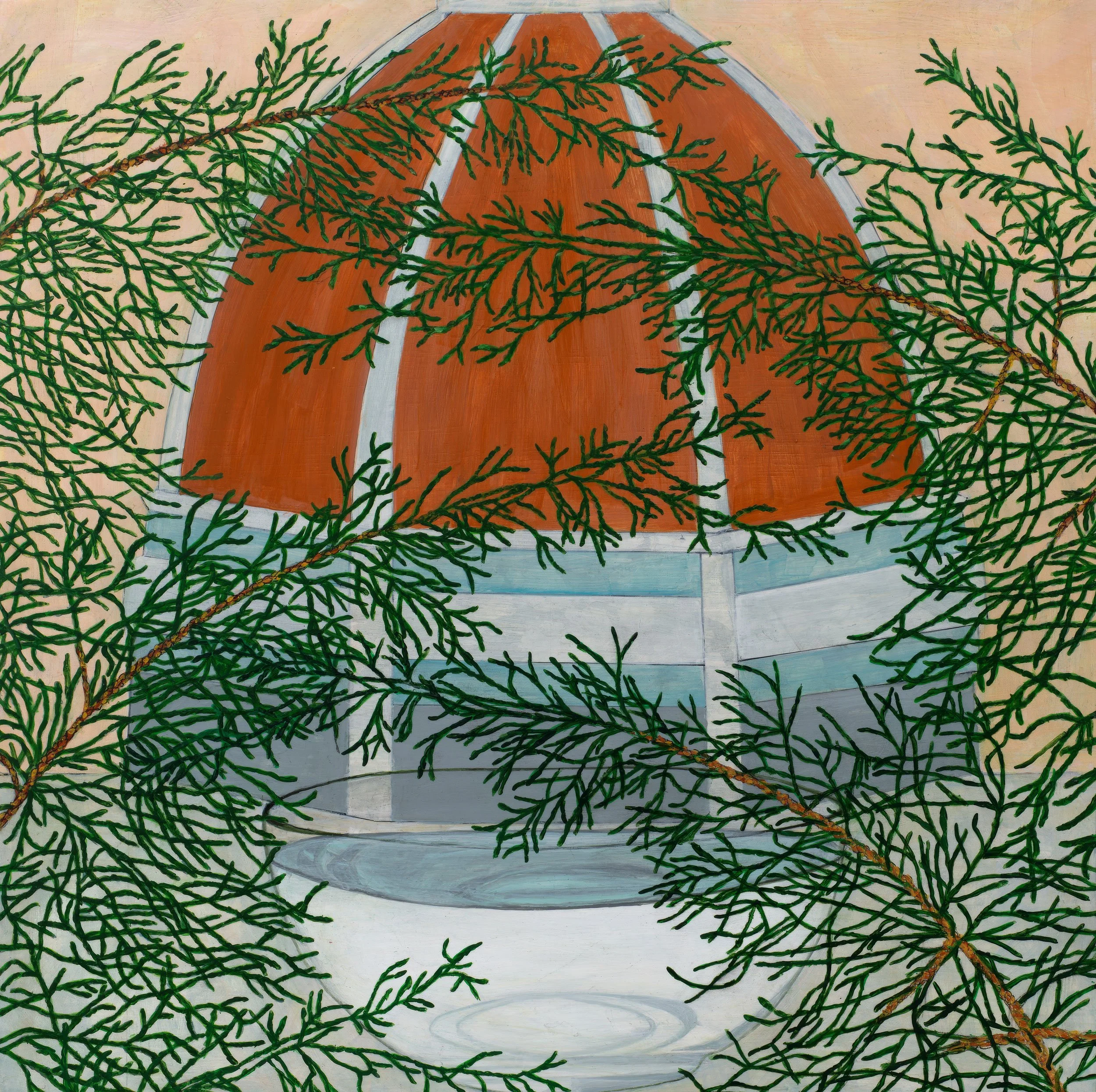  Evergreen #1  
14 x 14 inches 
Acrylic on panel 
2022