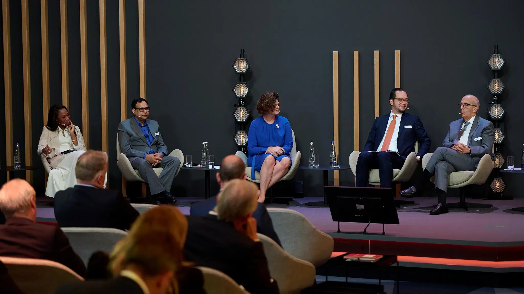 Prof. Hatem El‑Gabaly at Siemens Healthineers Summit (Dec. 2022), speaking on advancing equitable and accessible healthcare through innovation and technology.