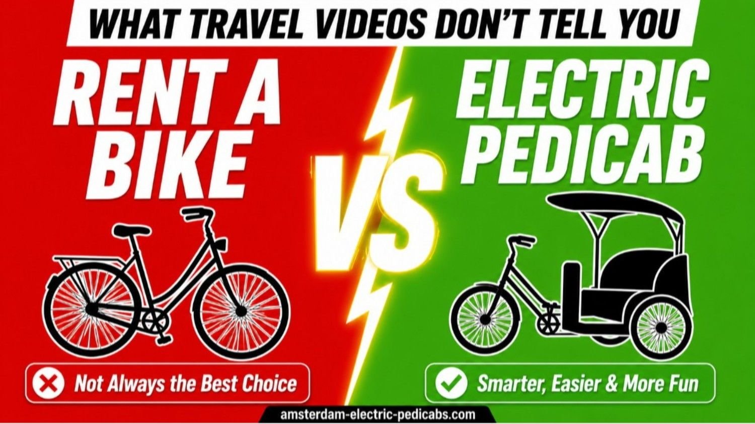 Rental Bike vs Electric Pedicab in Amsterdam — Which One Actually Makes Sense?