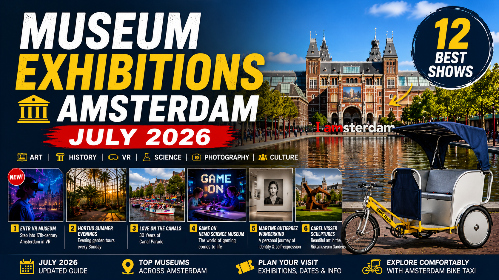 Museum agenda &amp; exhibitions in Amsterdam: July 2026
