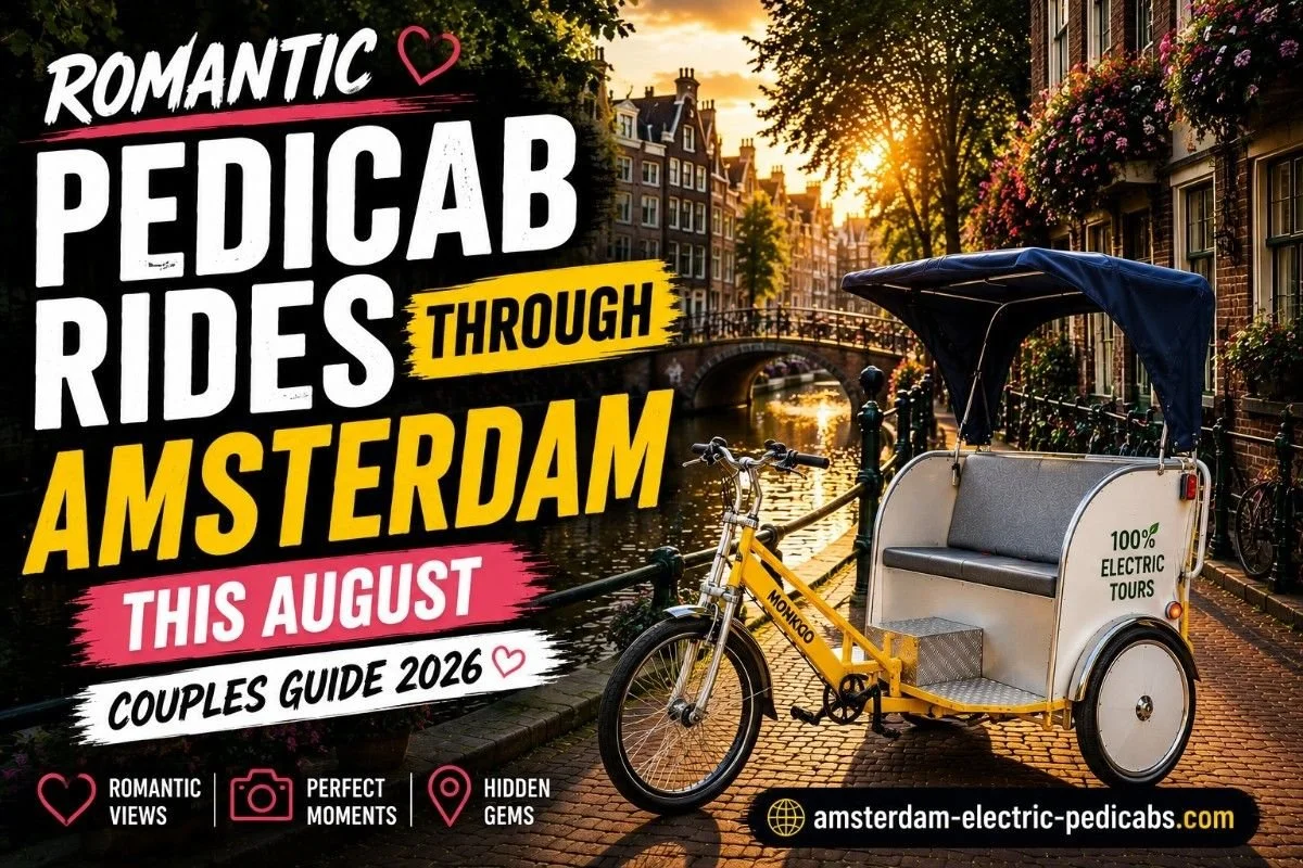  Romantic Pedicab Rides Through Amsterdam This August | Couples Guide 2026