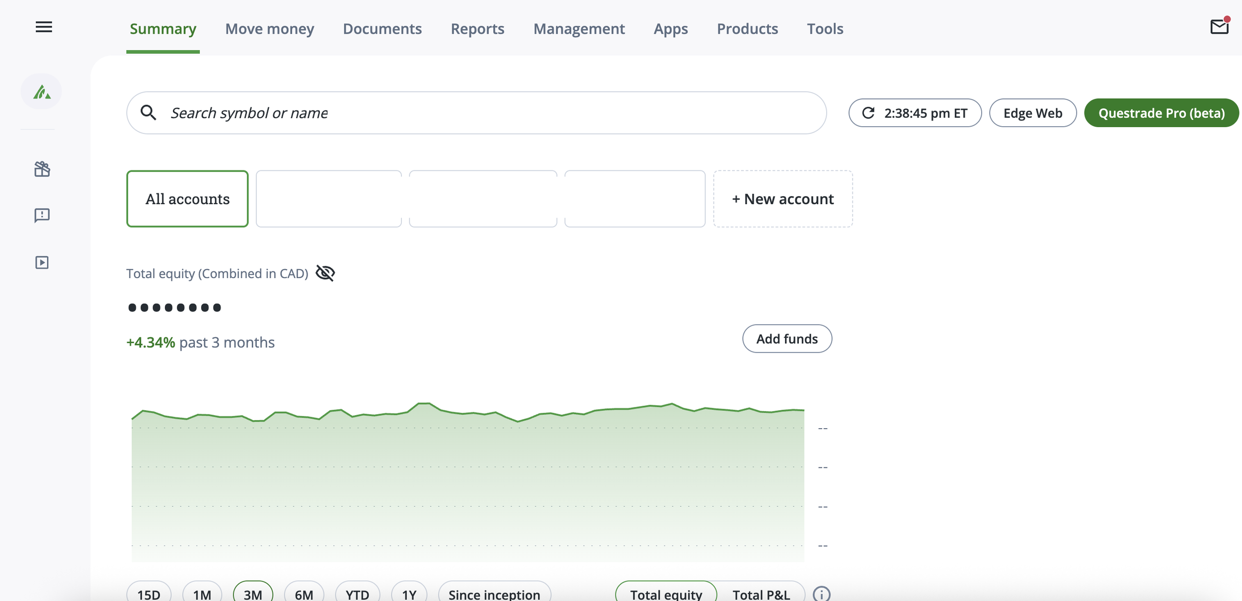 Questrade Review 2026 - Portfolio Home Page
