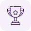 A trophy cup on a stand