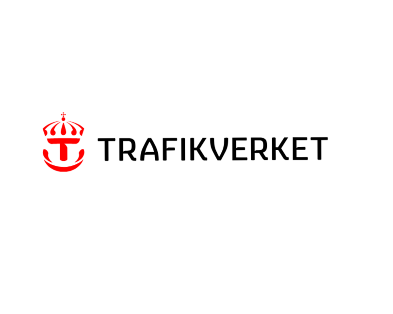 Bild av Trafikverket-logotyp med en röd krona och texten Trafikverket i svart.