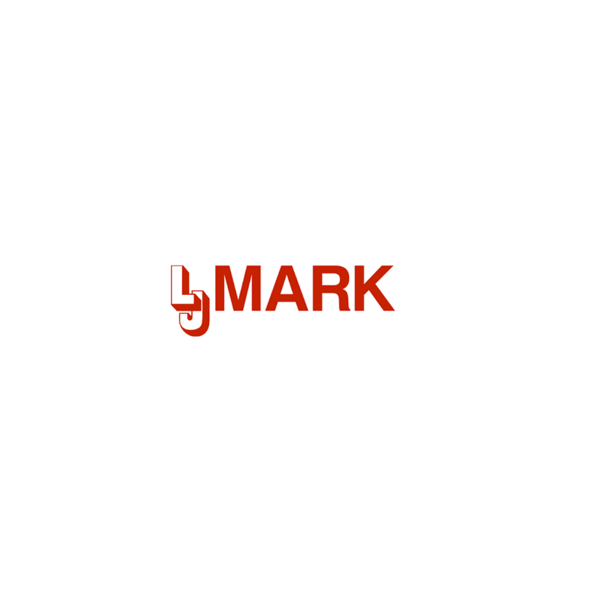 Logotyp för företaget JMARK i rött på Vit bakgrund.