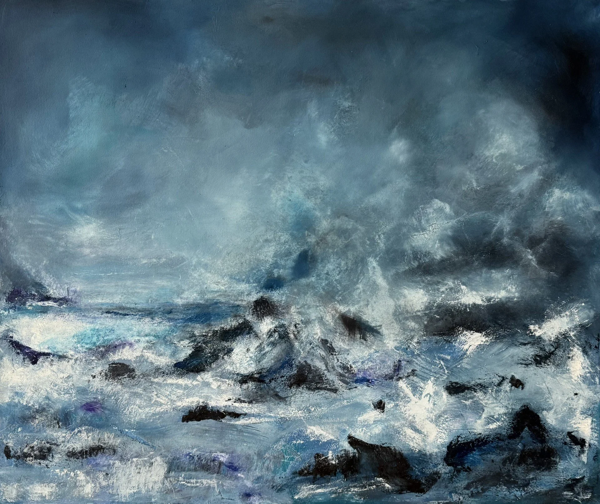 Immeasurable Spaces and Incalculable Energies
Oil on canvas,123 x103 cm  SOLD