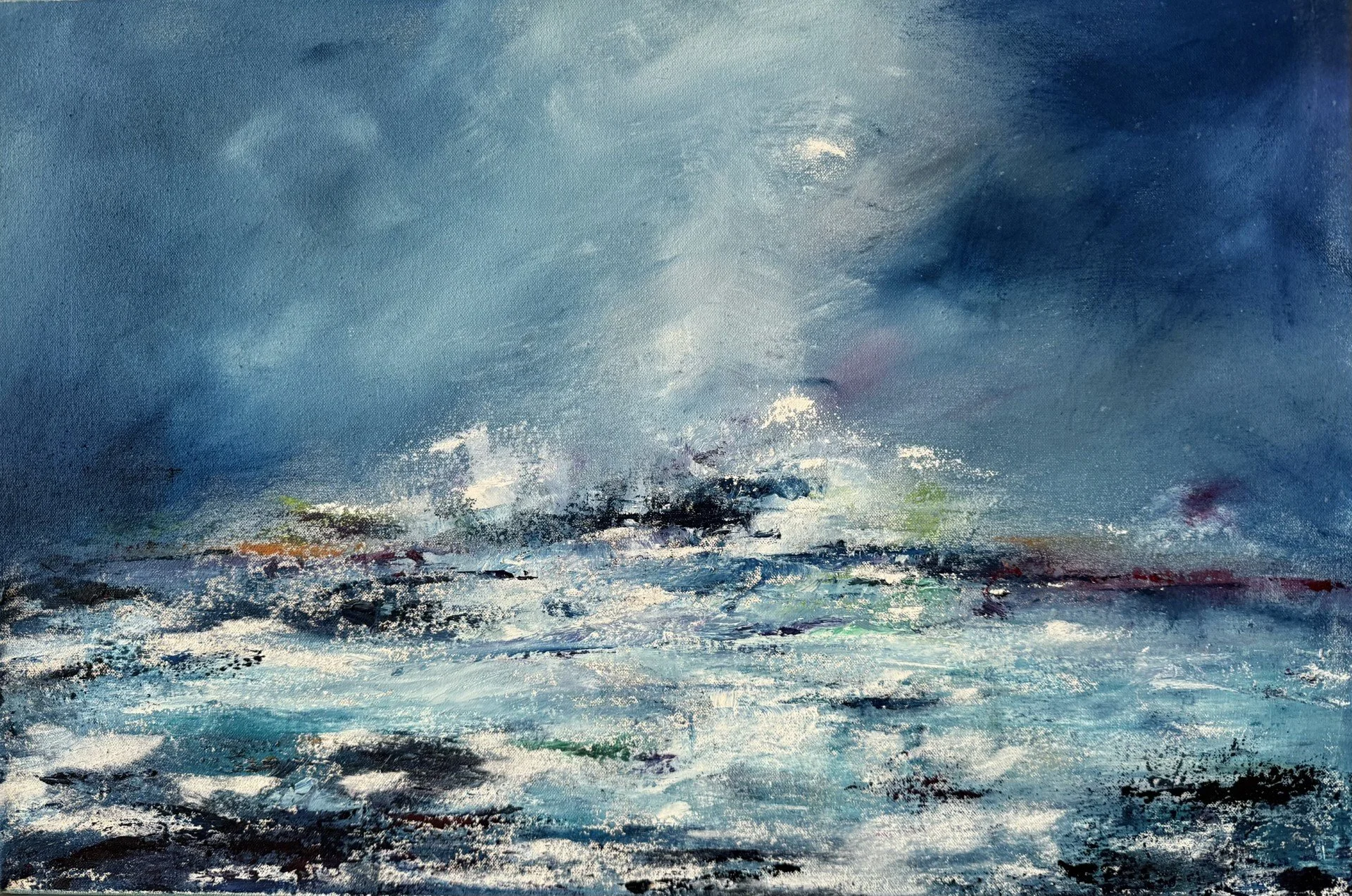 Almost Submerged (The Sea Level is Likely to Rise by 7m by the End of the Century)
Oil on canvas, 64x44 cm
£300.00