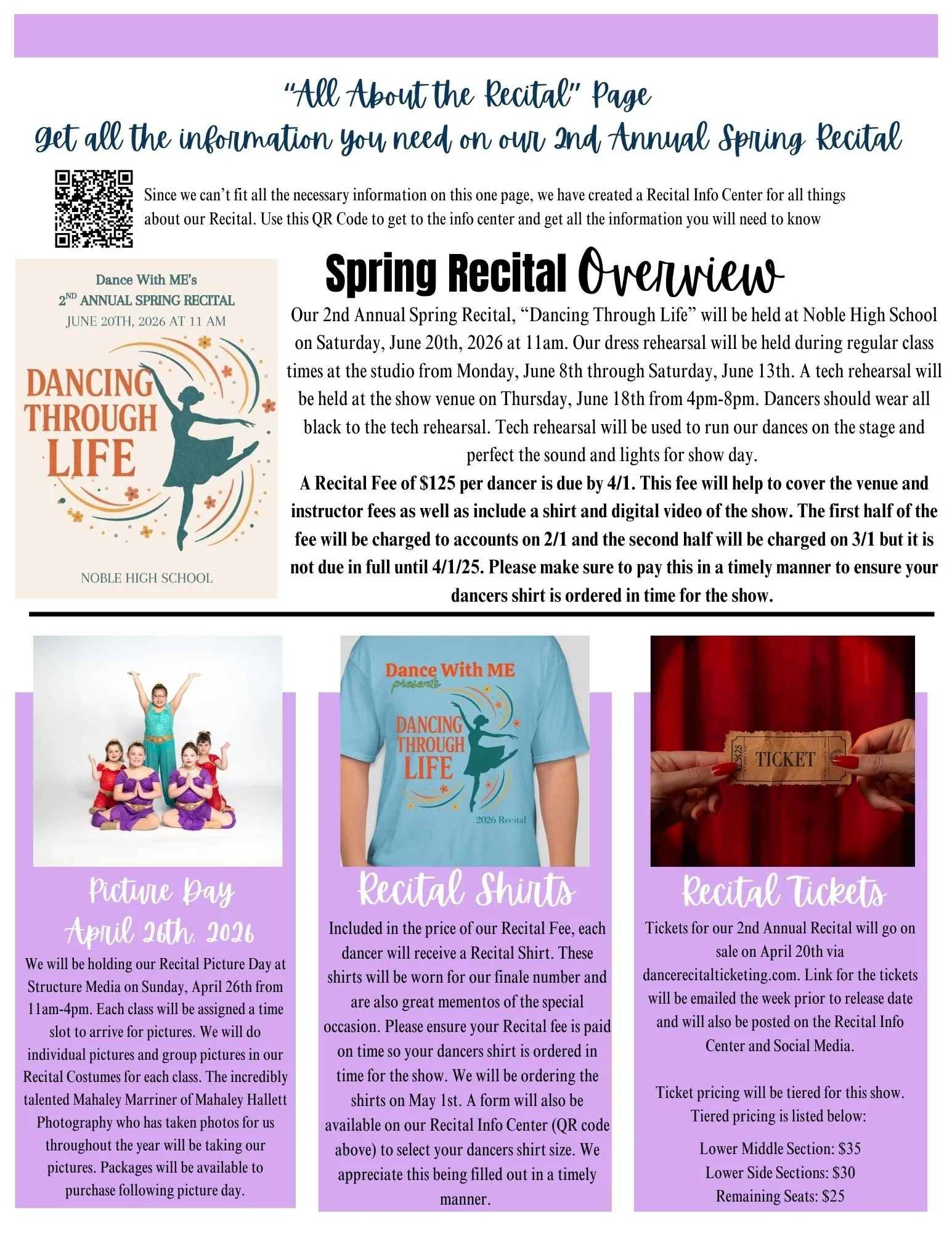 Dance With ME April Newsletter 2026