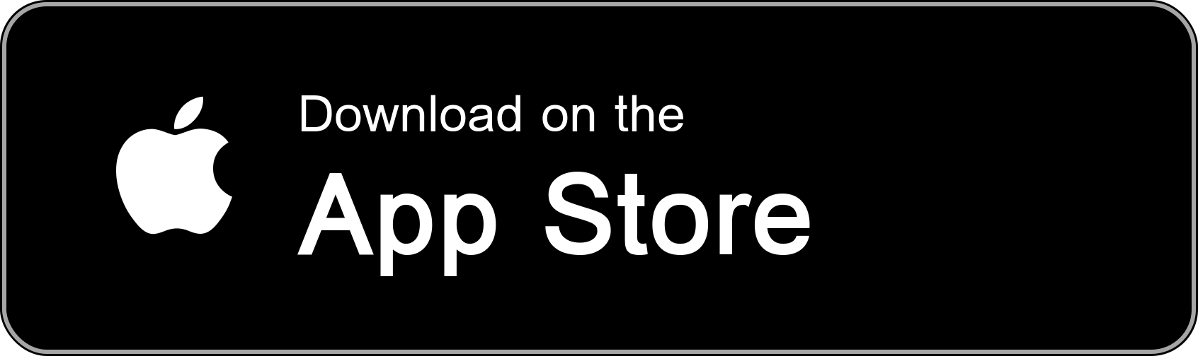 Black banner with white Apple logo and text reading 'Download on the App Store'