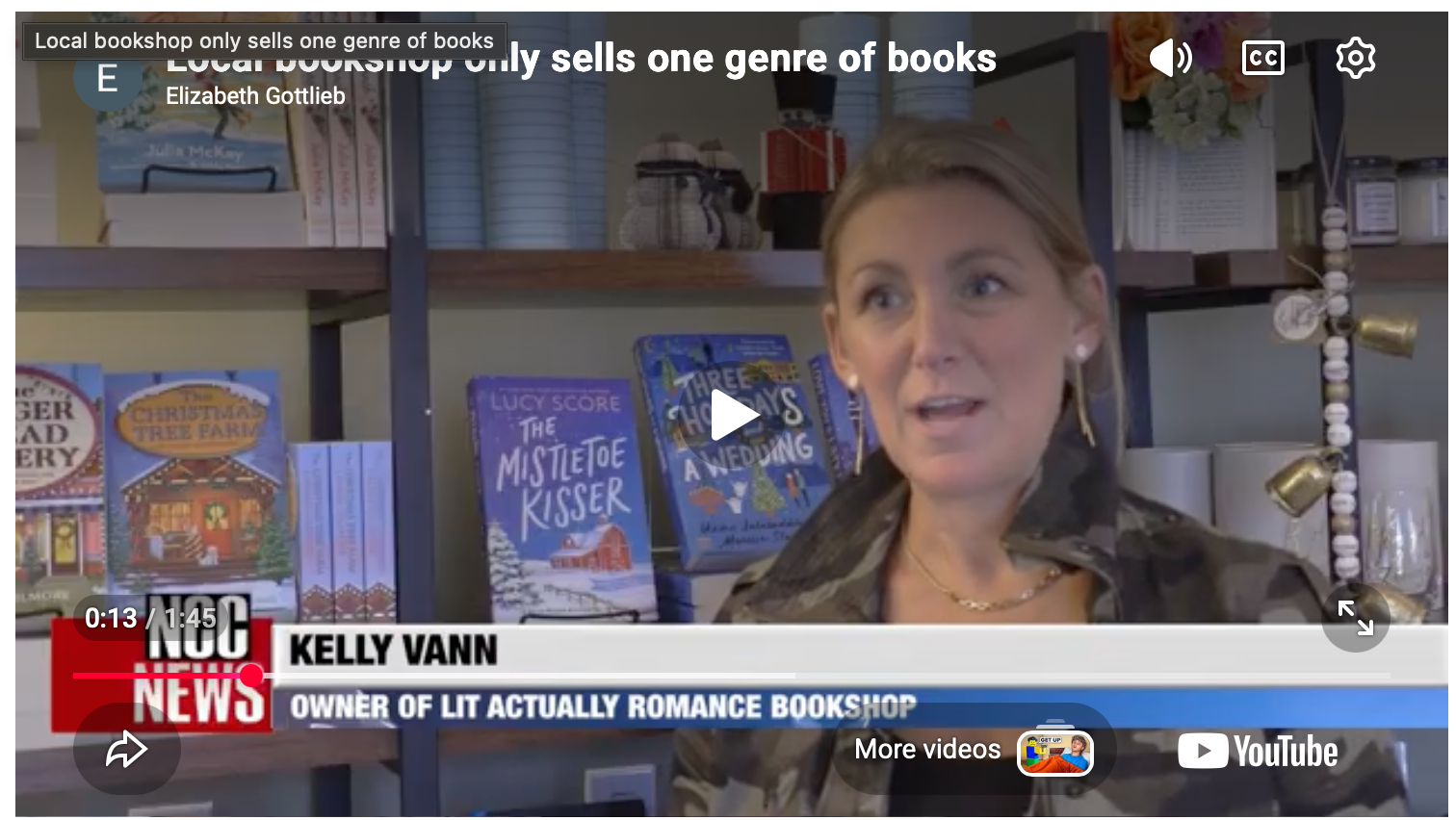 A local bookshop focuses on selling only one genre of books