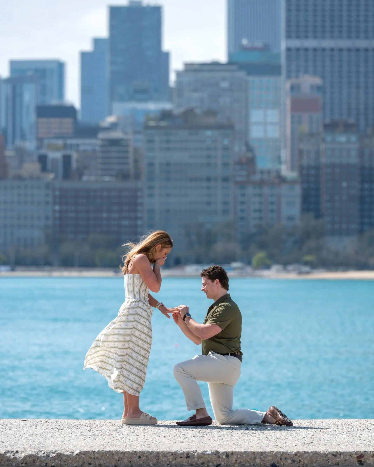 Kayla &amp; Sam!! ✨ I was so giddy behind the camera watching this proposal! Excitement doesn&rsquo;t even begin to cover what I was witnessing, I mean just look at Kayla! I had SO much fun capturing this engagement. It goes to show the best photos h
