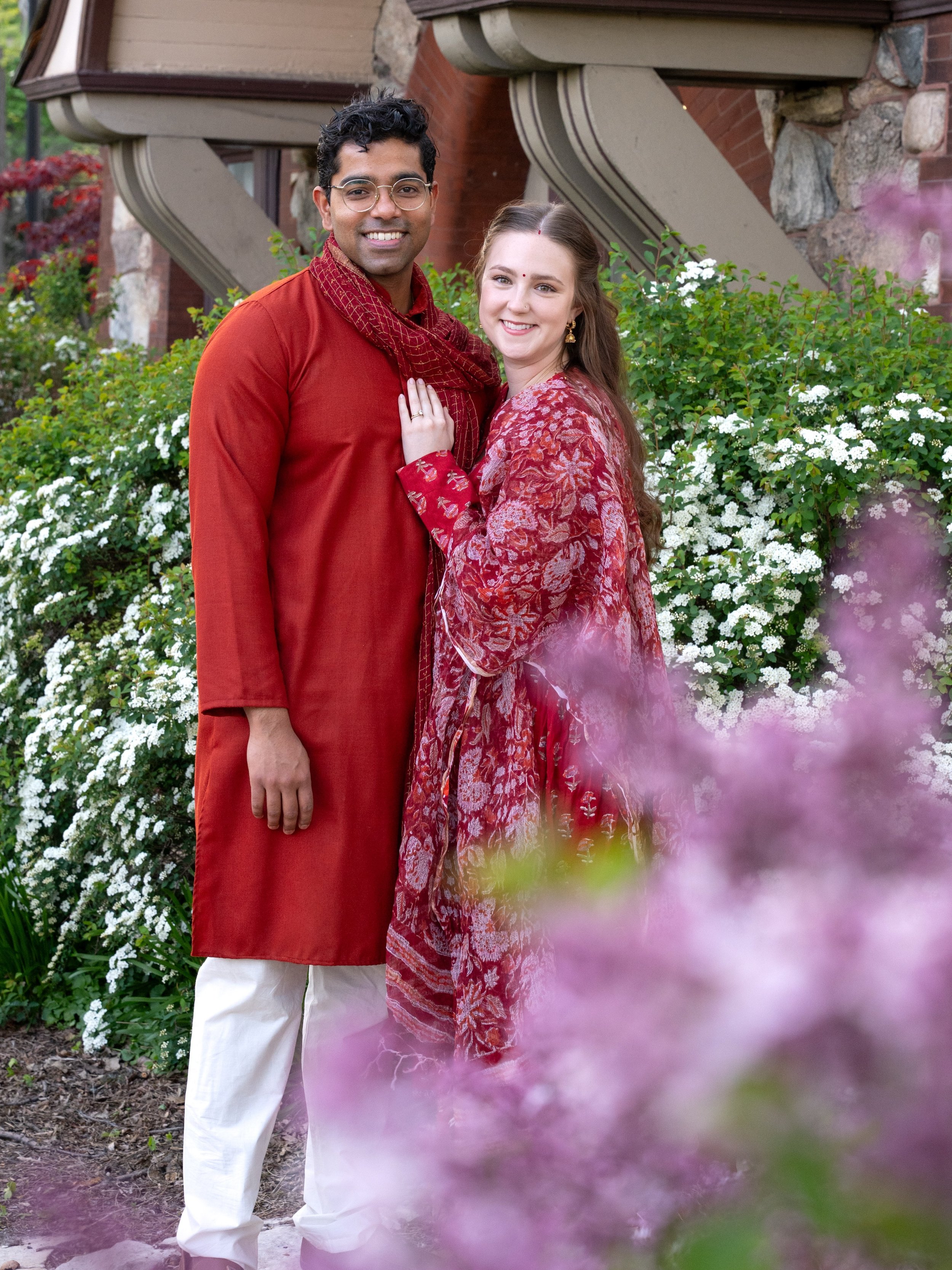 Ashley &amp; Nikhil!! ✨ These two are celebrating their desi wedding soon and wanted to document this special time. I could rant on and on about how much fun I had with these two but tldr: I&rsquo;m OBSESSED. Also, have you ever seen red look so good