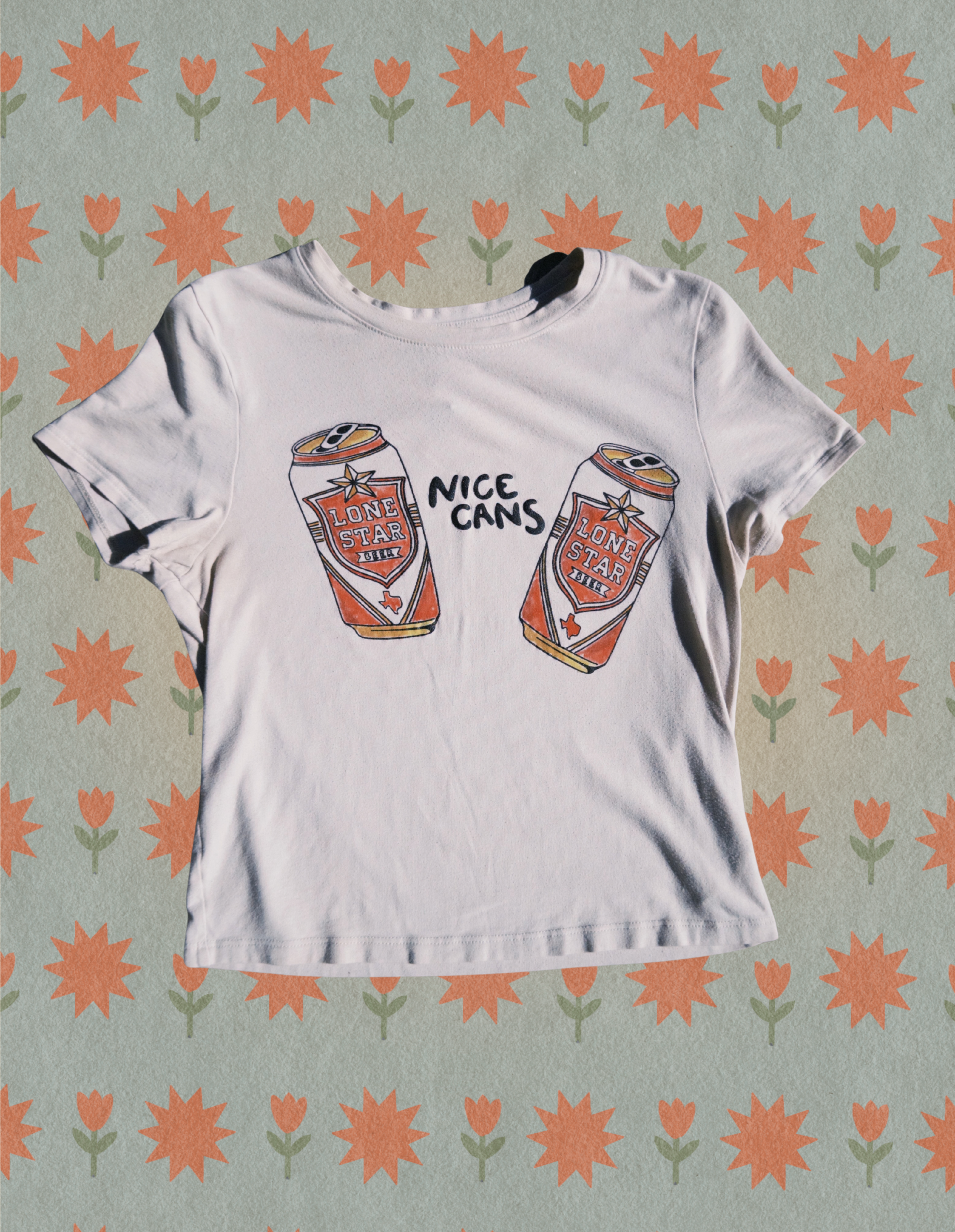 Nice Cans Tee Biege