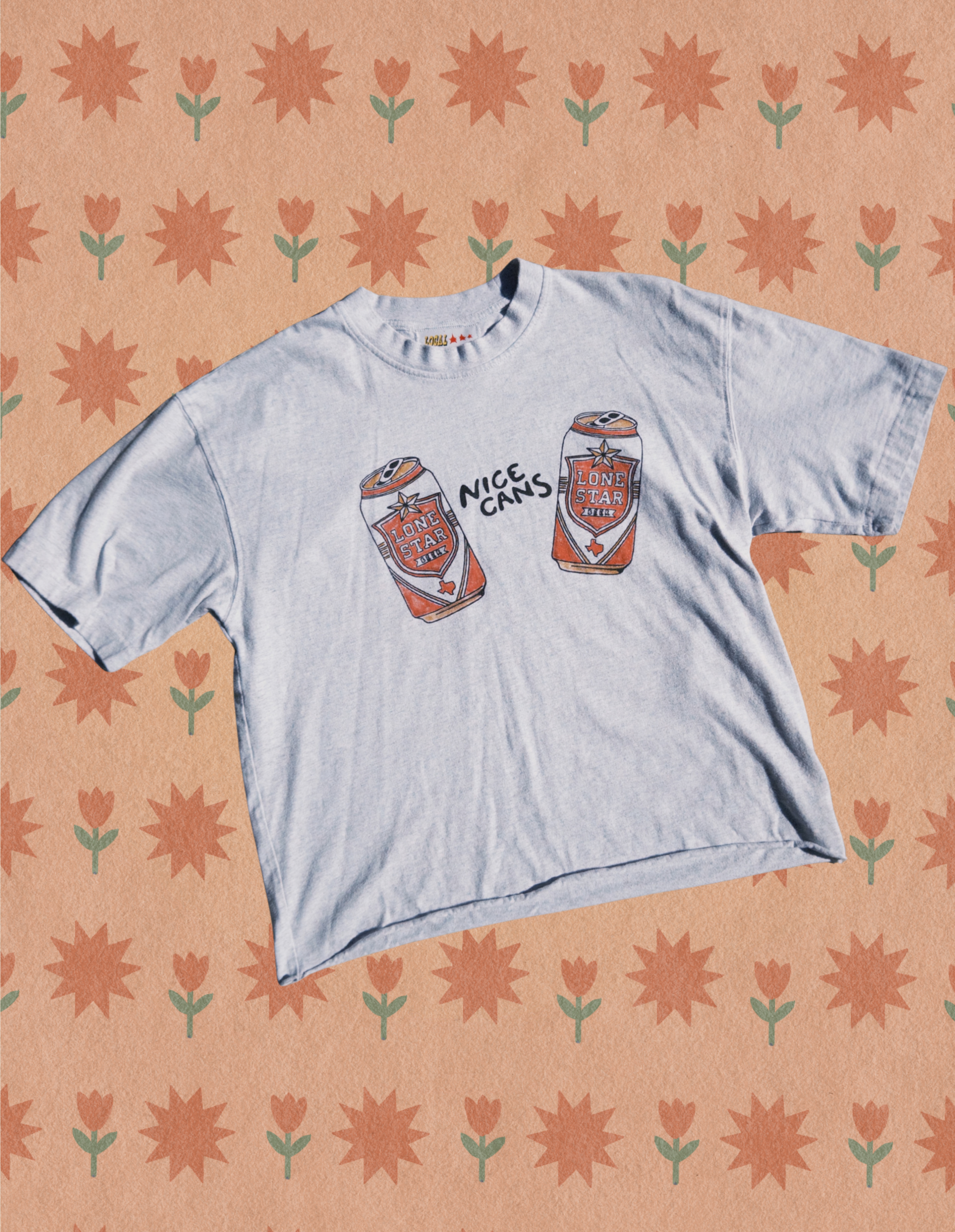 Nice Cans Light Heather Grey Tee