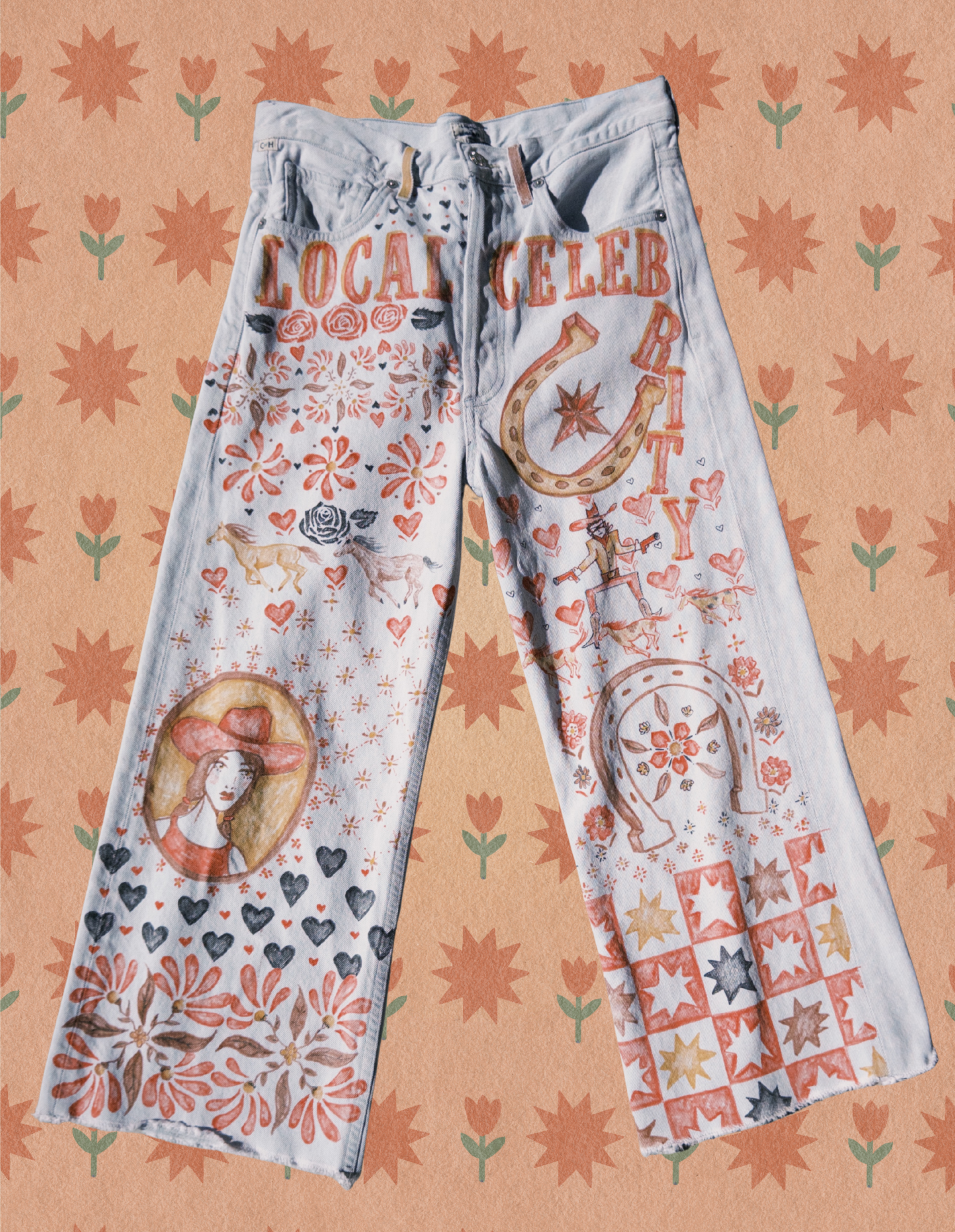 Local Celebrity Hand-Drawn Pants