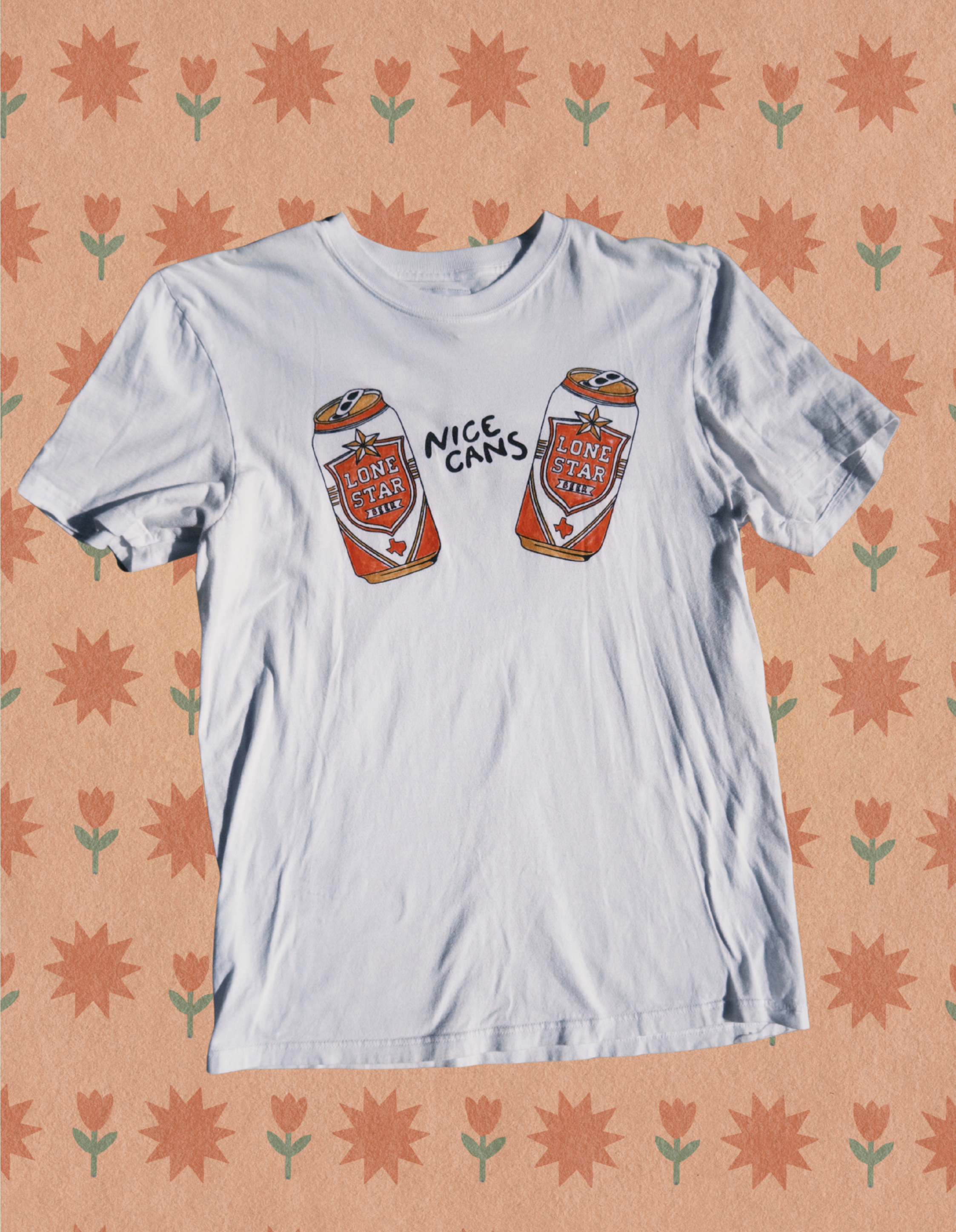 Nice Cans White Tee Shirt