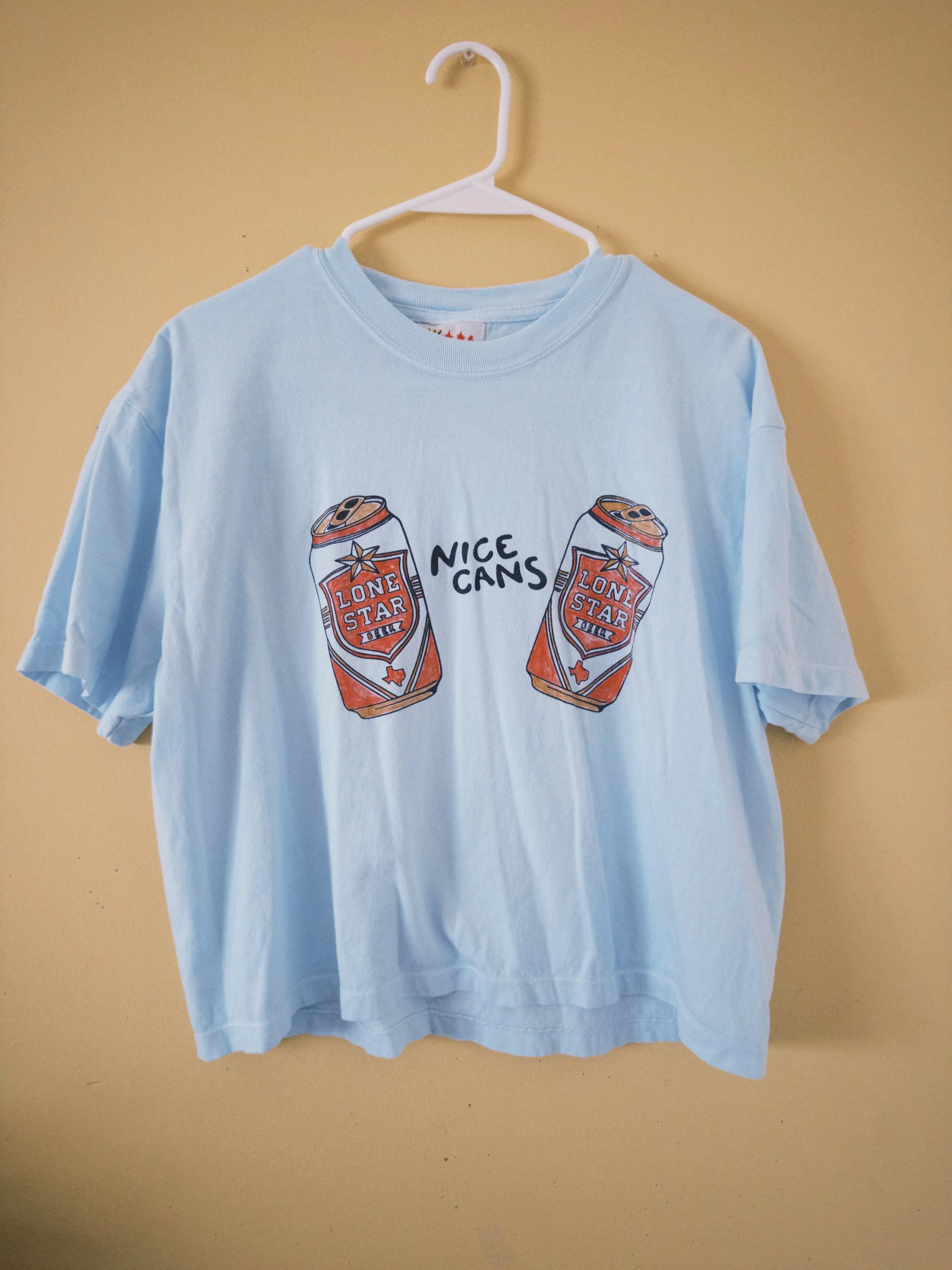 "Nice Cans" Baby Blue Tee Shirt