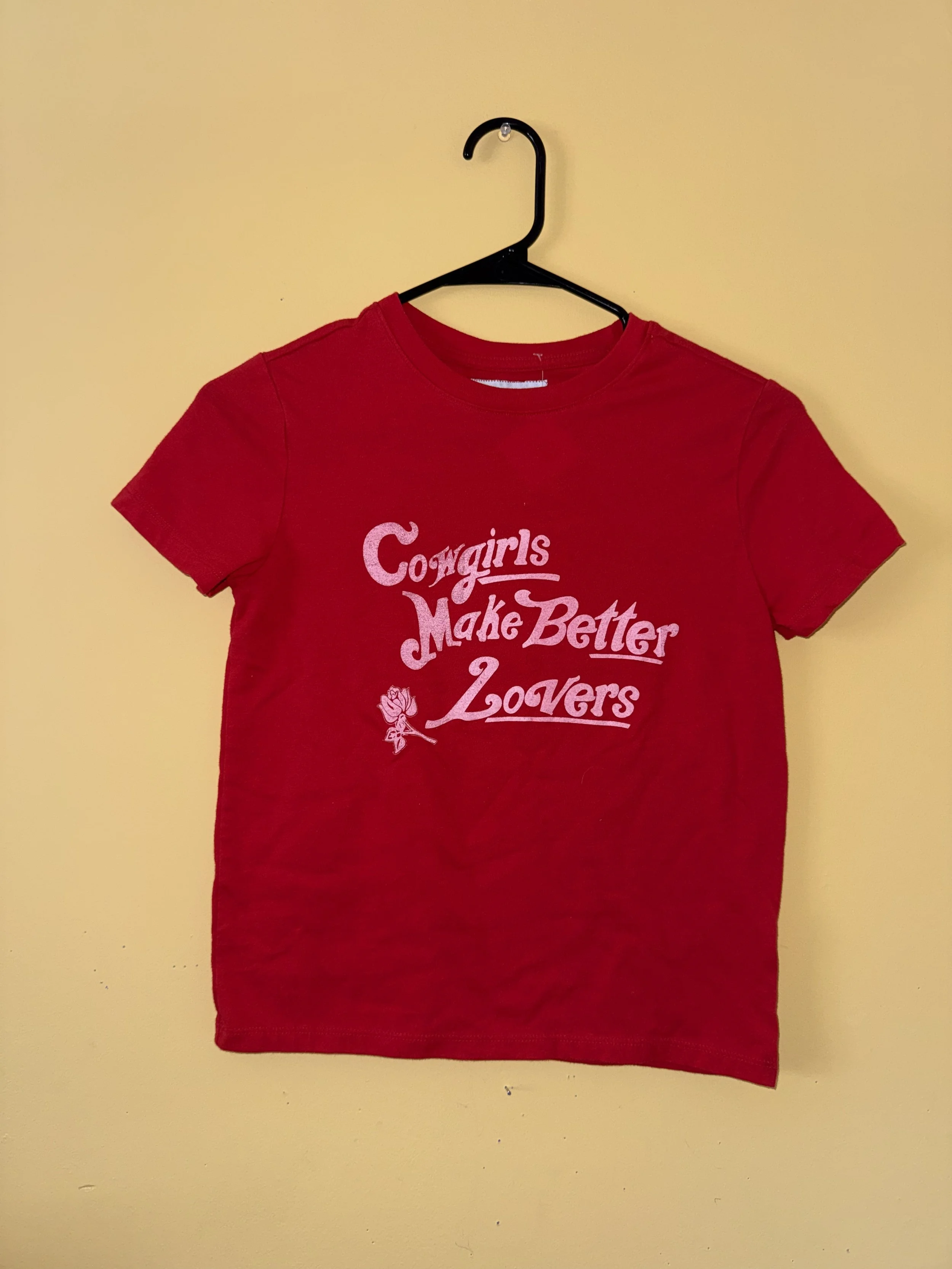 "Cowgirls Make Better Lovers" Red Baby Tee