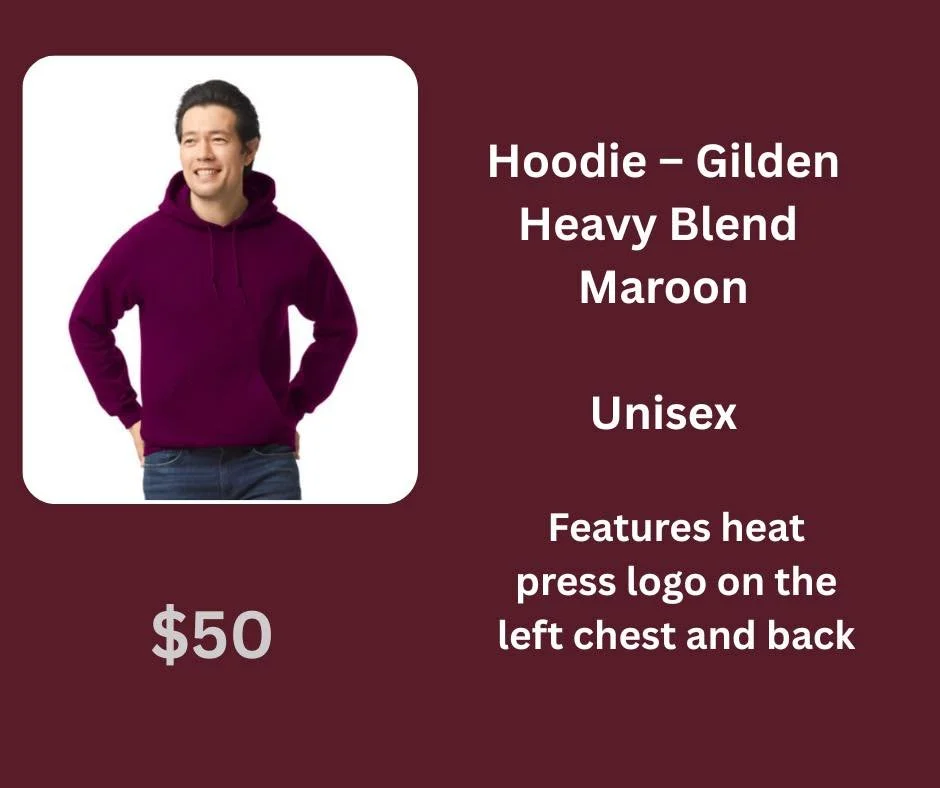 BCVRHA Unisex Hoodie (Maroon)
