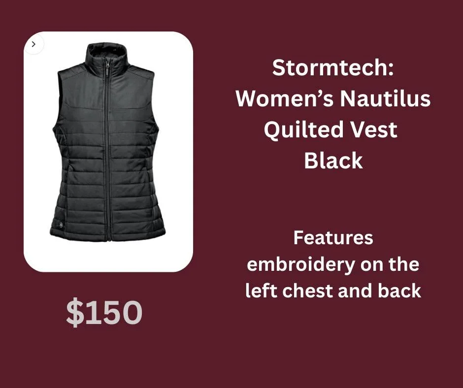BCVRHA Women's Nautilus Quilted Vest