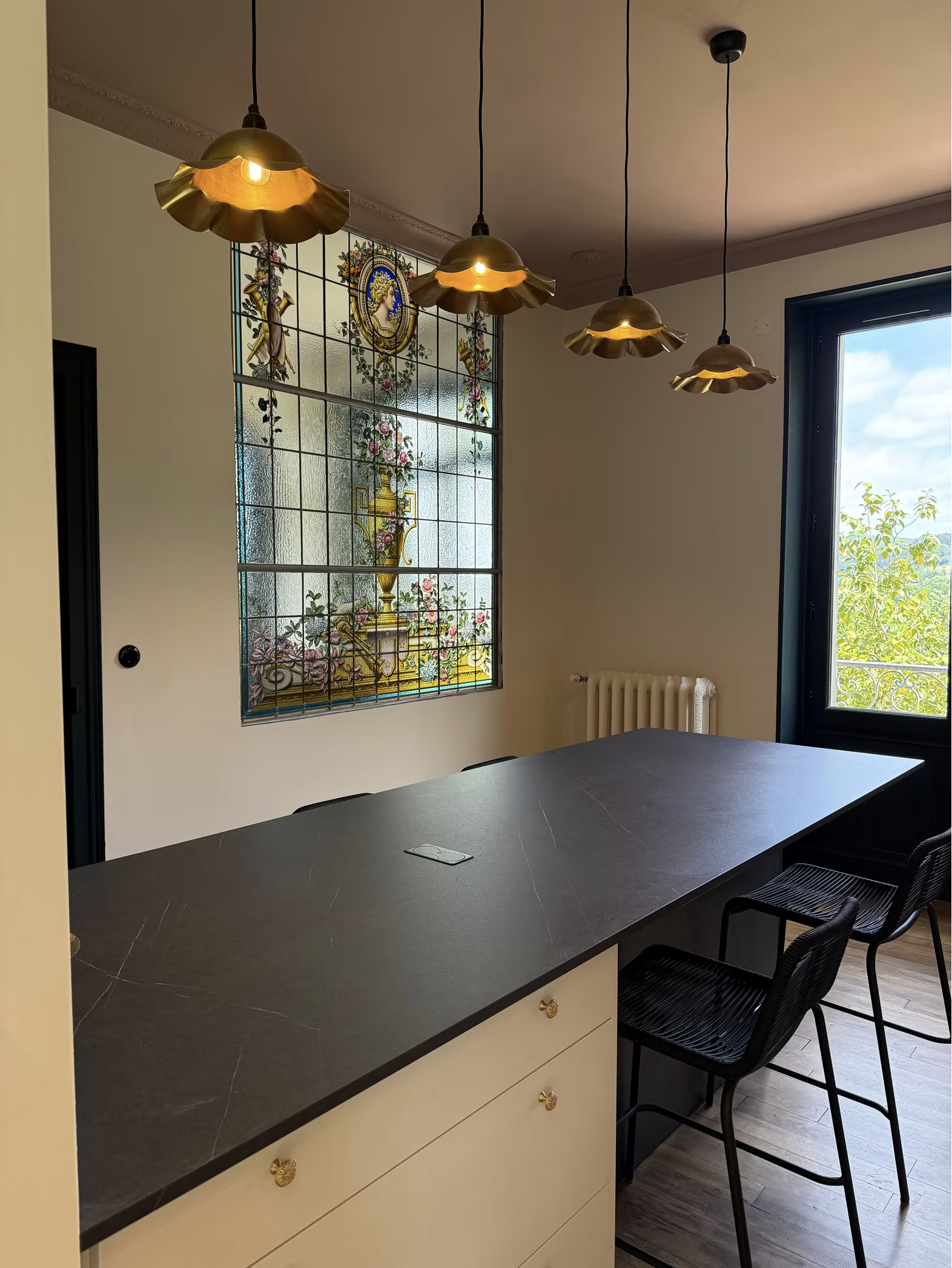 vitrail cuisine psyché architecture interieur