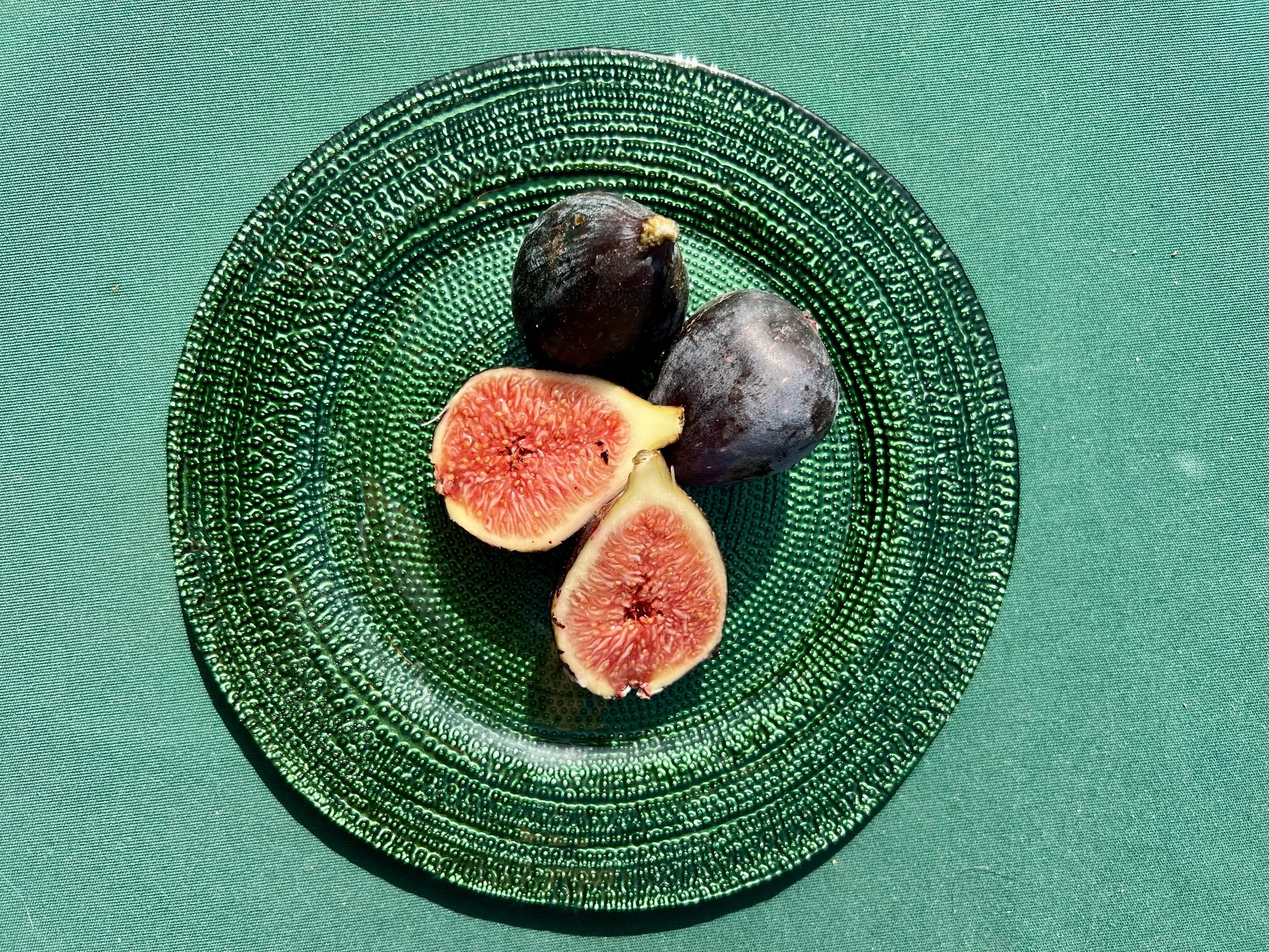 Delicious fresh figs for breakfast in Marrakech, Morocco. July 2025. 
