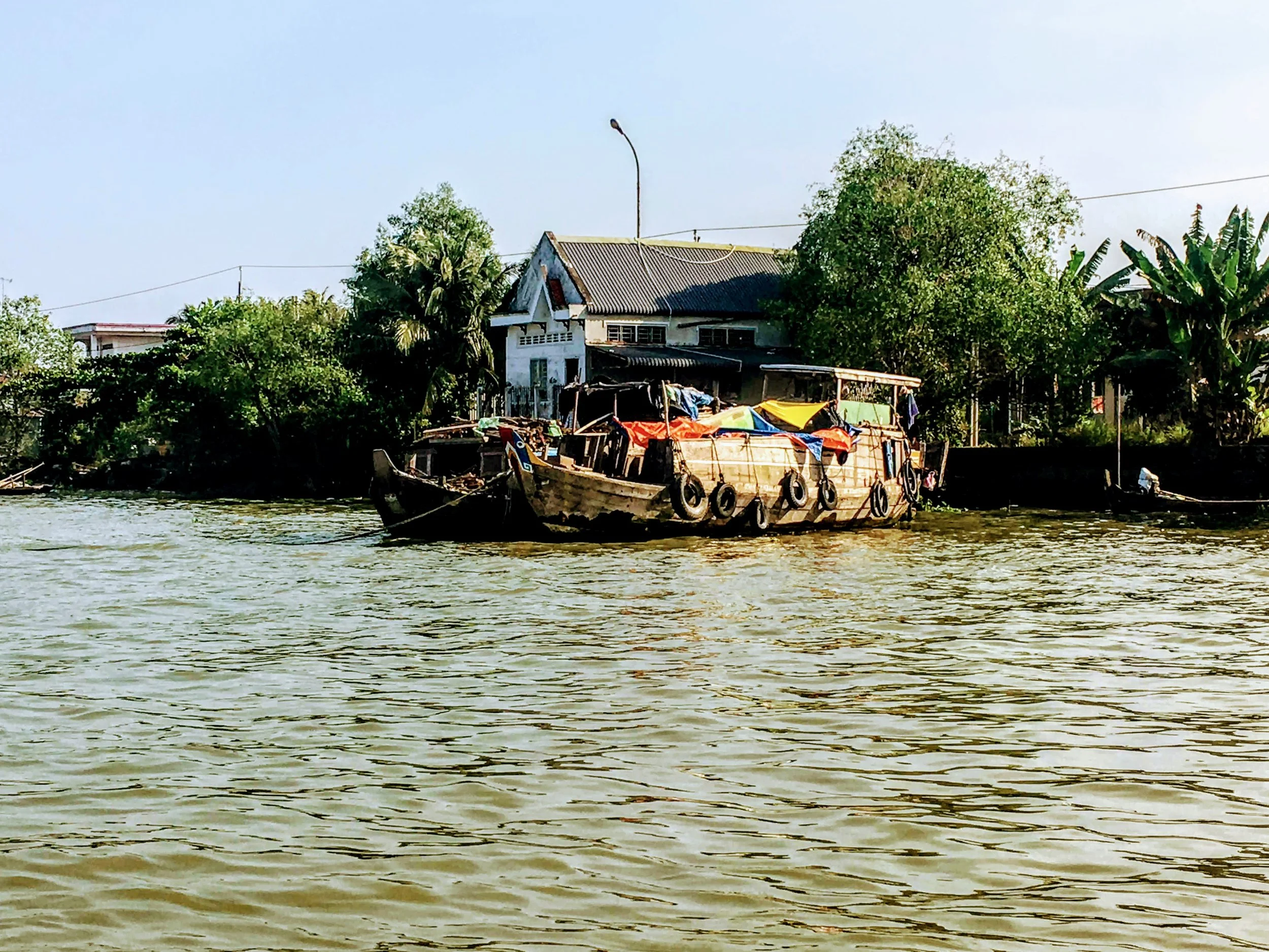 The Mekong River, southern Vietnam. January 2019. 