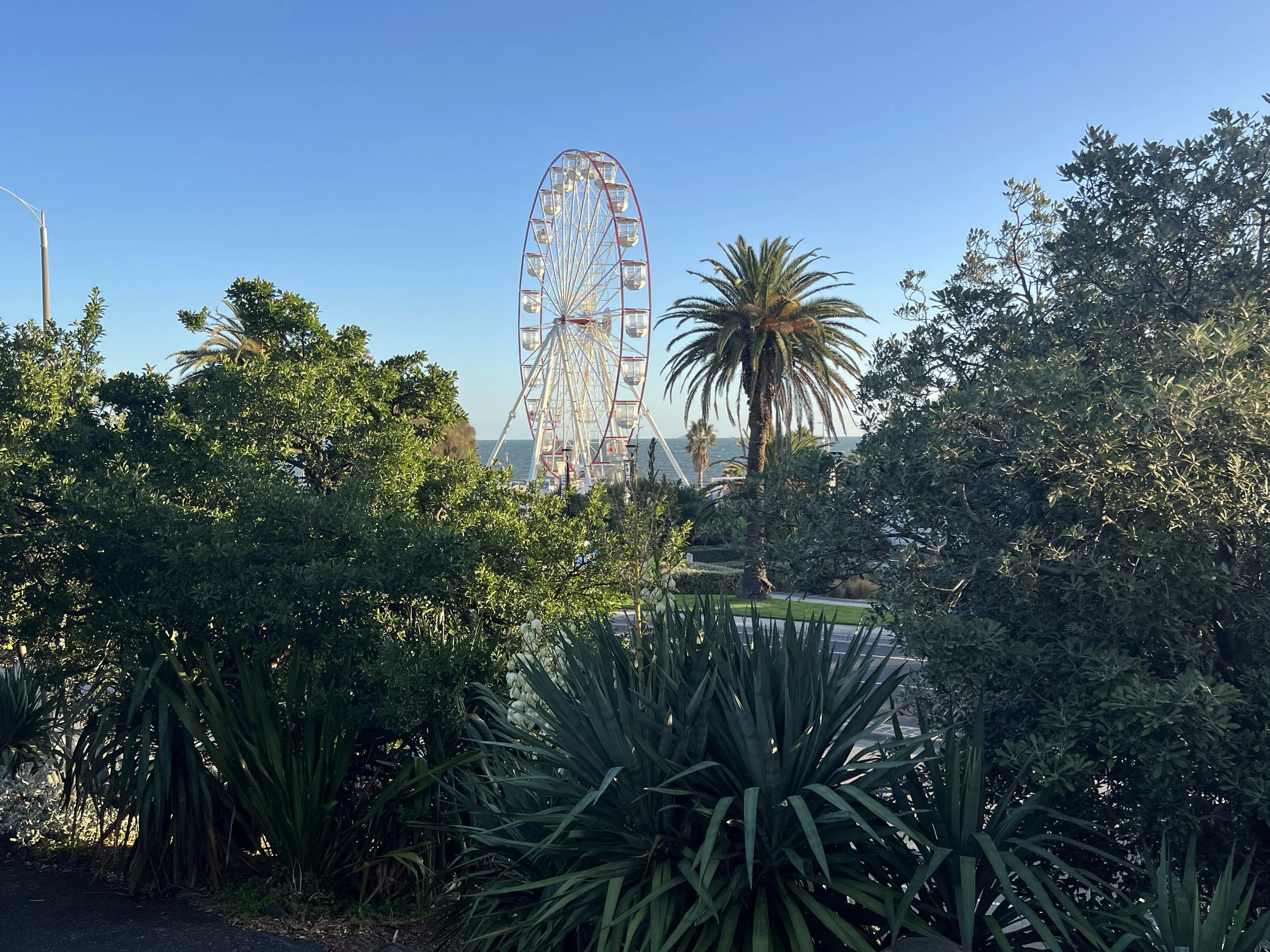 Skyline Ferris Wheel in St. Kilda near Melbourne, Australia. March 2025. 